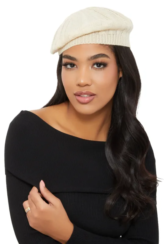 Cable Knit Beret sold by Rainbow
