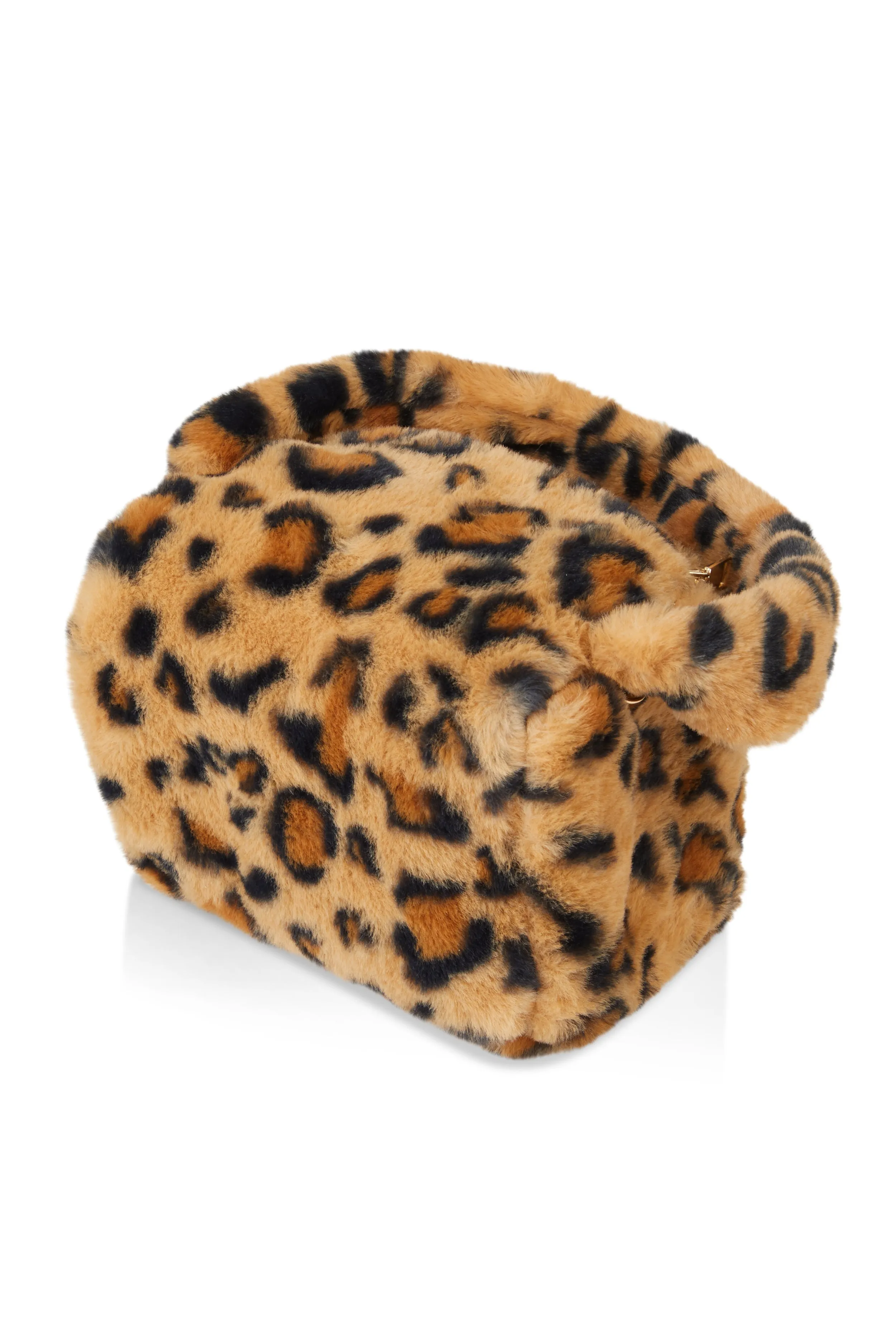 Animal Print Faux Fur Convertible Handbag sold by Rainbow product image thumbnail 3