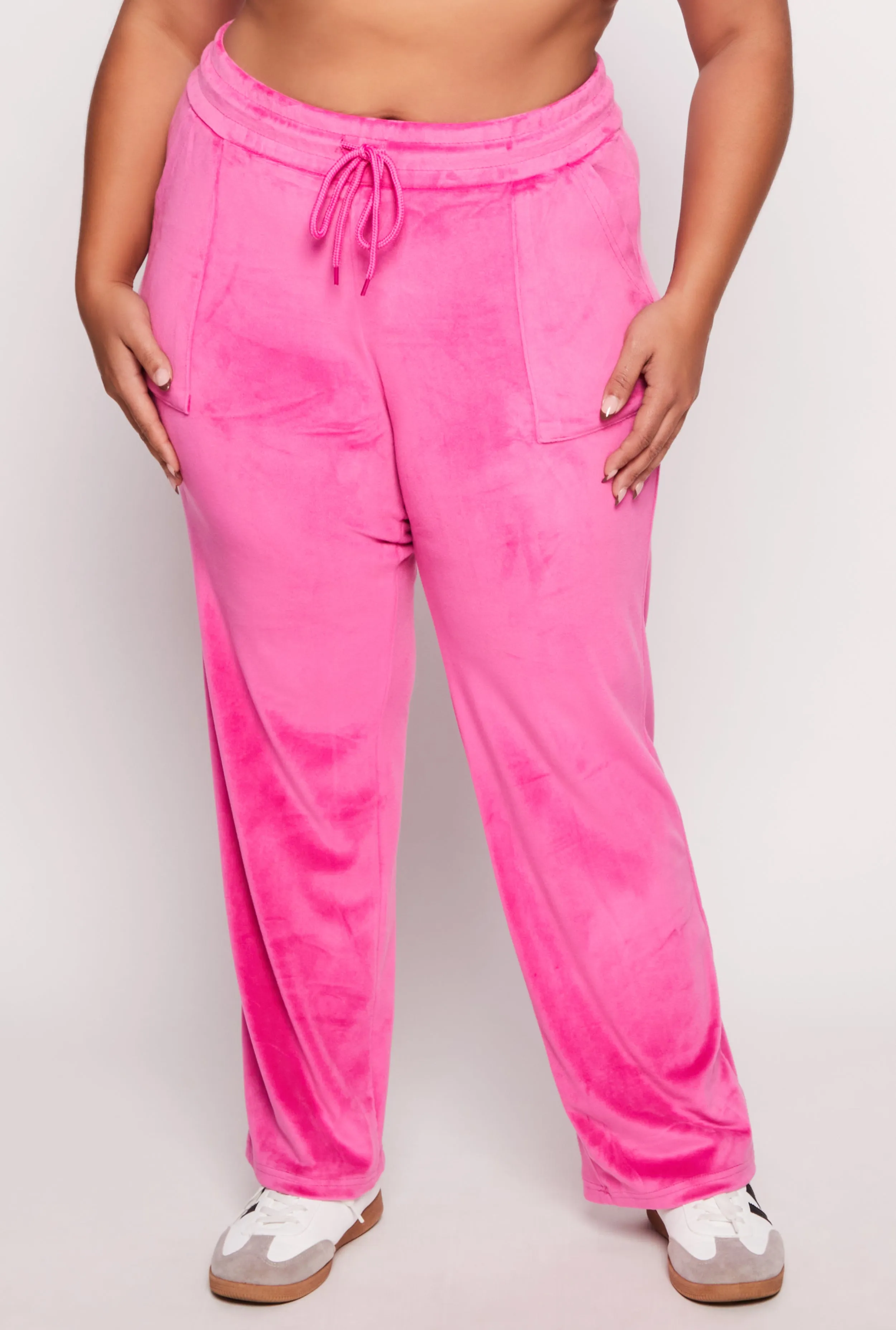 Plus Size Velour Wide Leg Pants sold by Rainbow product image thumbnail 2