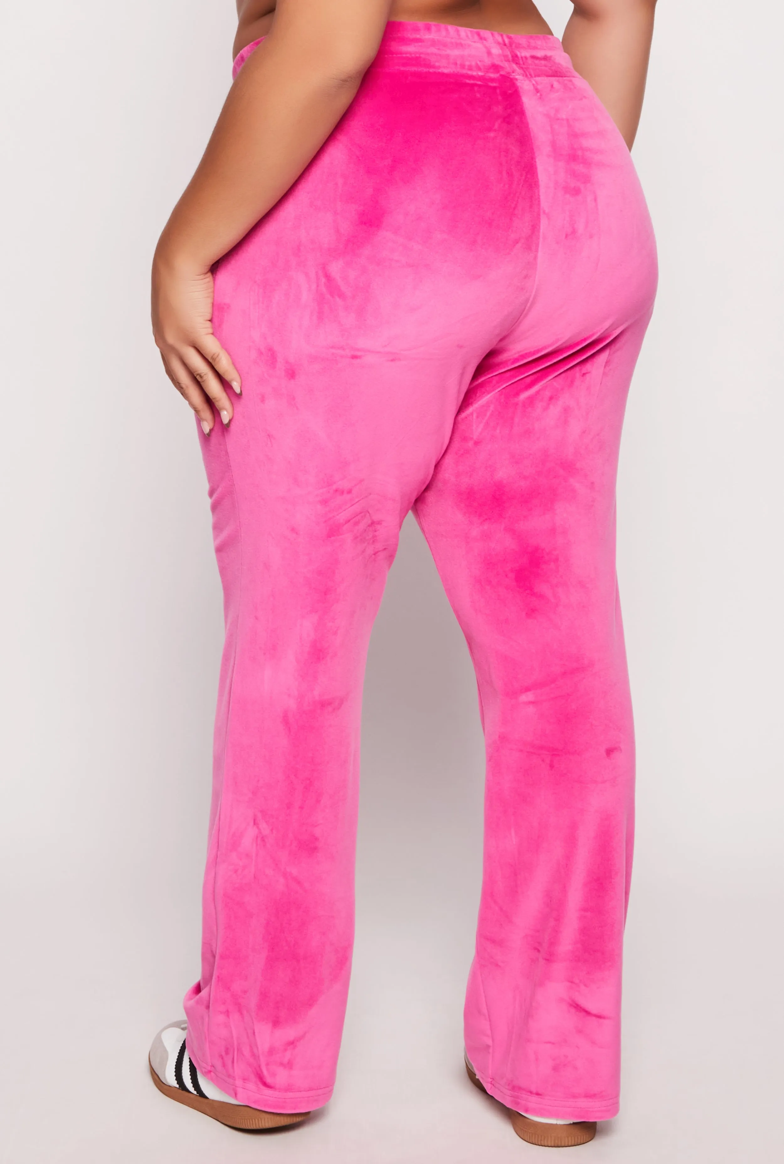 Plus Size Velour Wide Leg Pants sold by Rainbow product image thumbnail 3