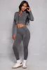 Zip Front Seamless Cropped Track Jacket sold by Rainbow