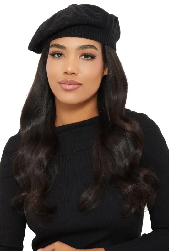 Cable Knit Beret sold by Rainbow