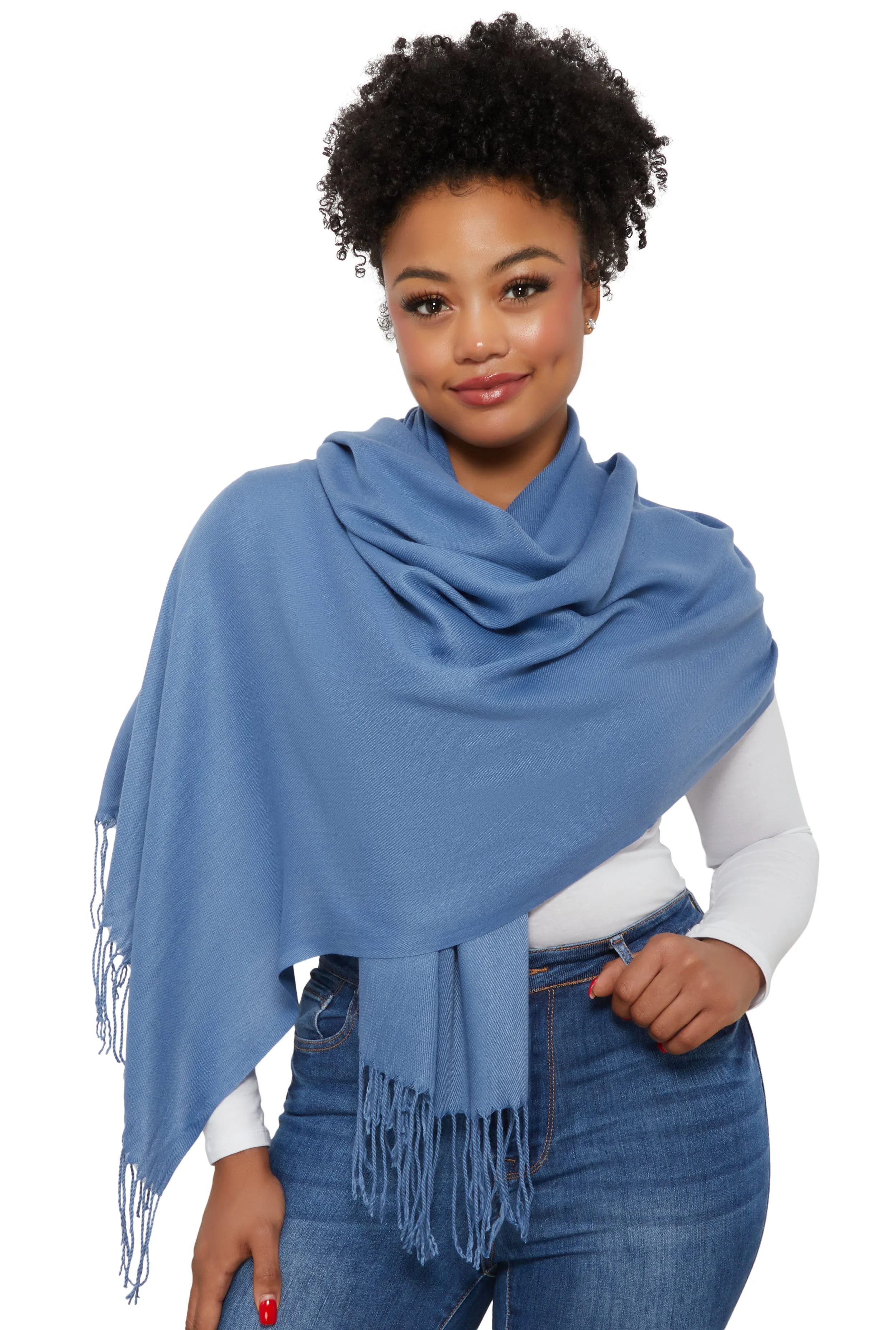 Fringe Detail Pashmina Scarf sold by Rainbow product image thumbnail 2