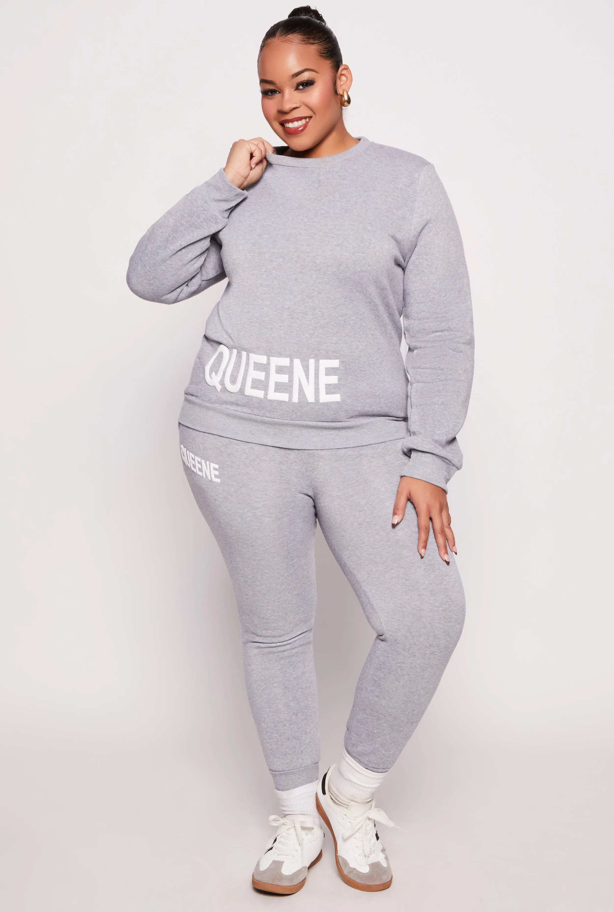 Plus Size Queene Joggers sold by Rainbow