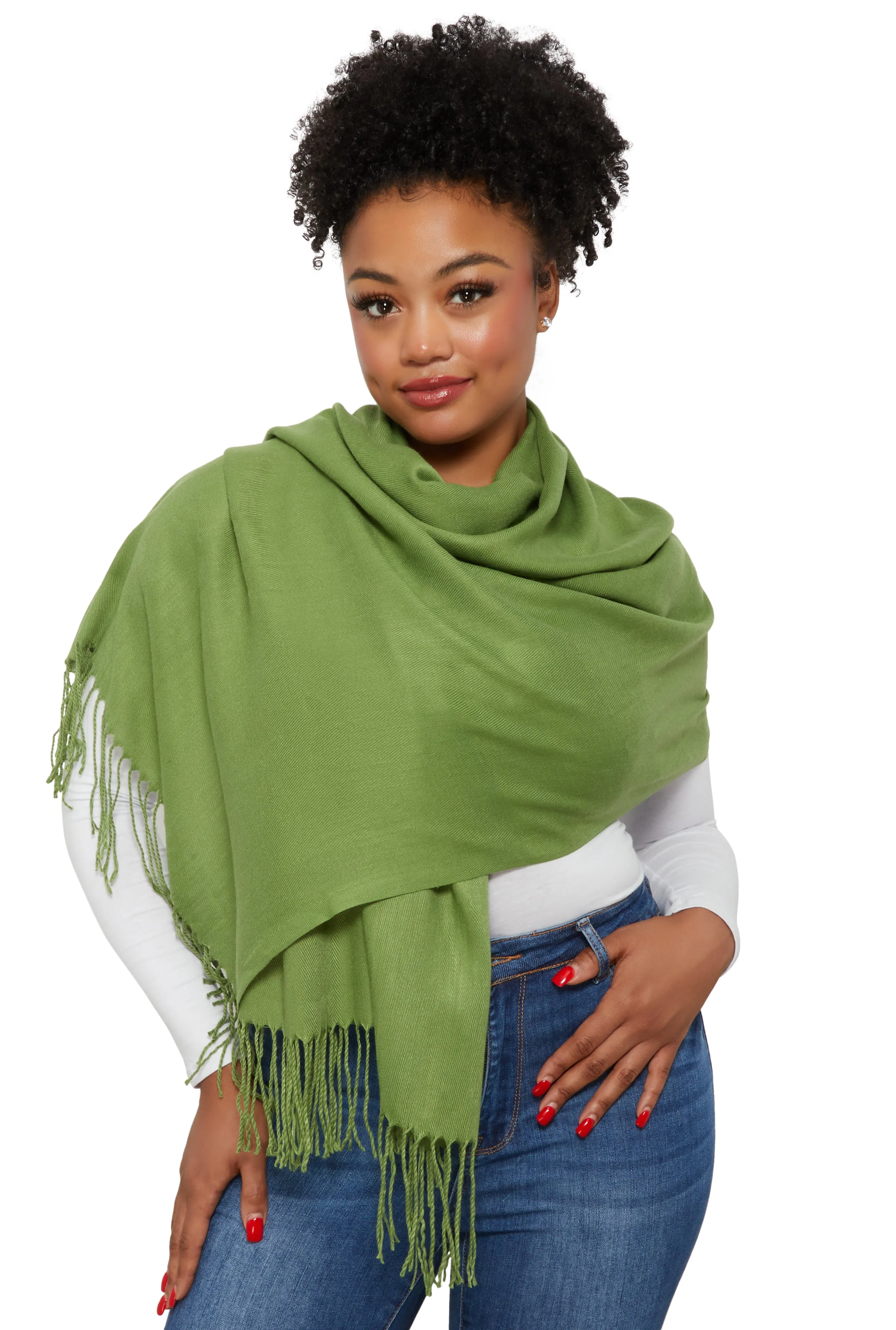 Fringe Detail Pashmina Scarf sold by Rainbow product image thumbnail 2