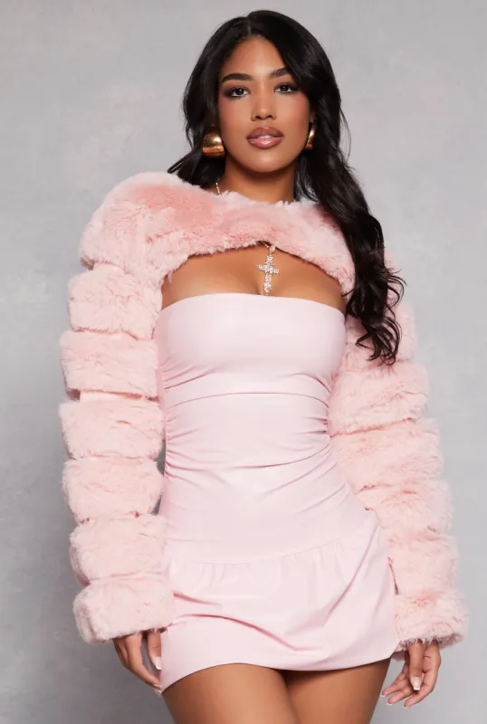 Faux Fur Pullover Bolero Jacket sold by Rainbow