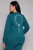 Plus Size Queene Puff Print Fleece Lined Sweatshirt sold by Rainbow
