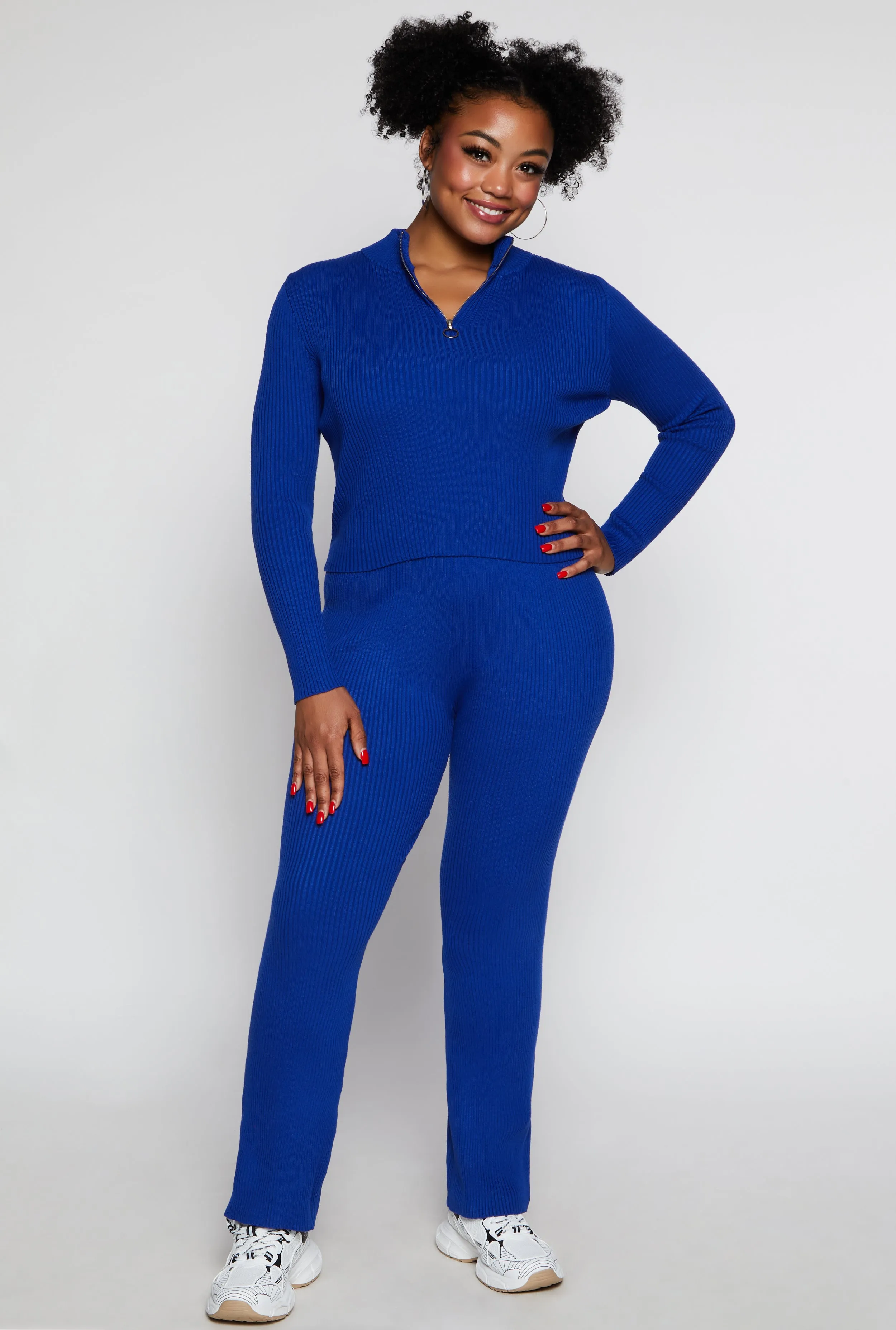 Plus Size Ribbed Knit Pants sold by Rainbow