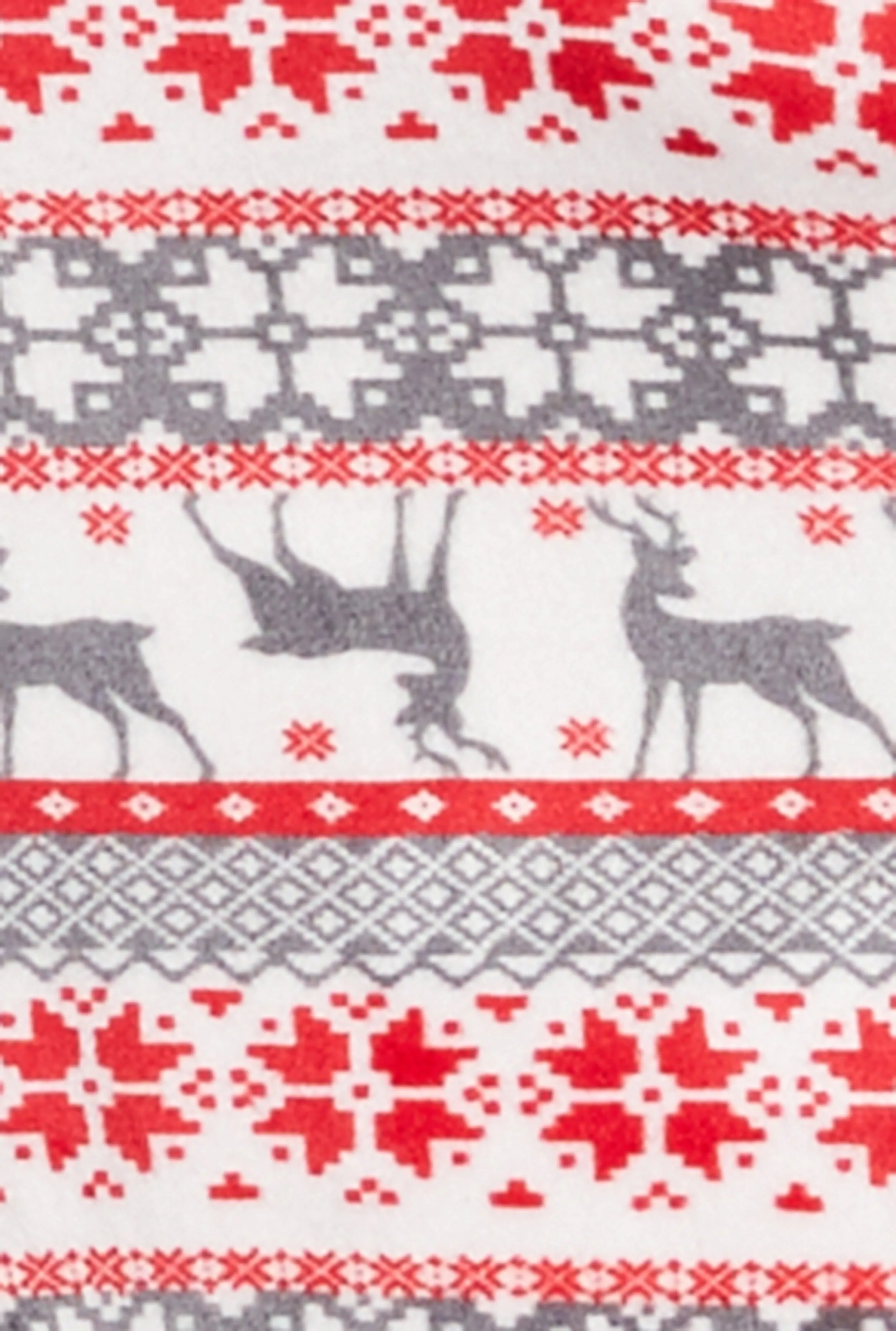 Plus Size Reindeer Print Pajama Top and Pants Set sold by Rainbow product image thumbnail 3