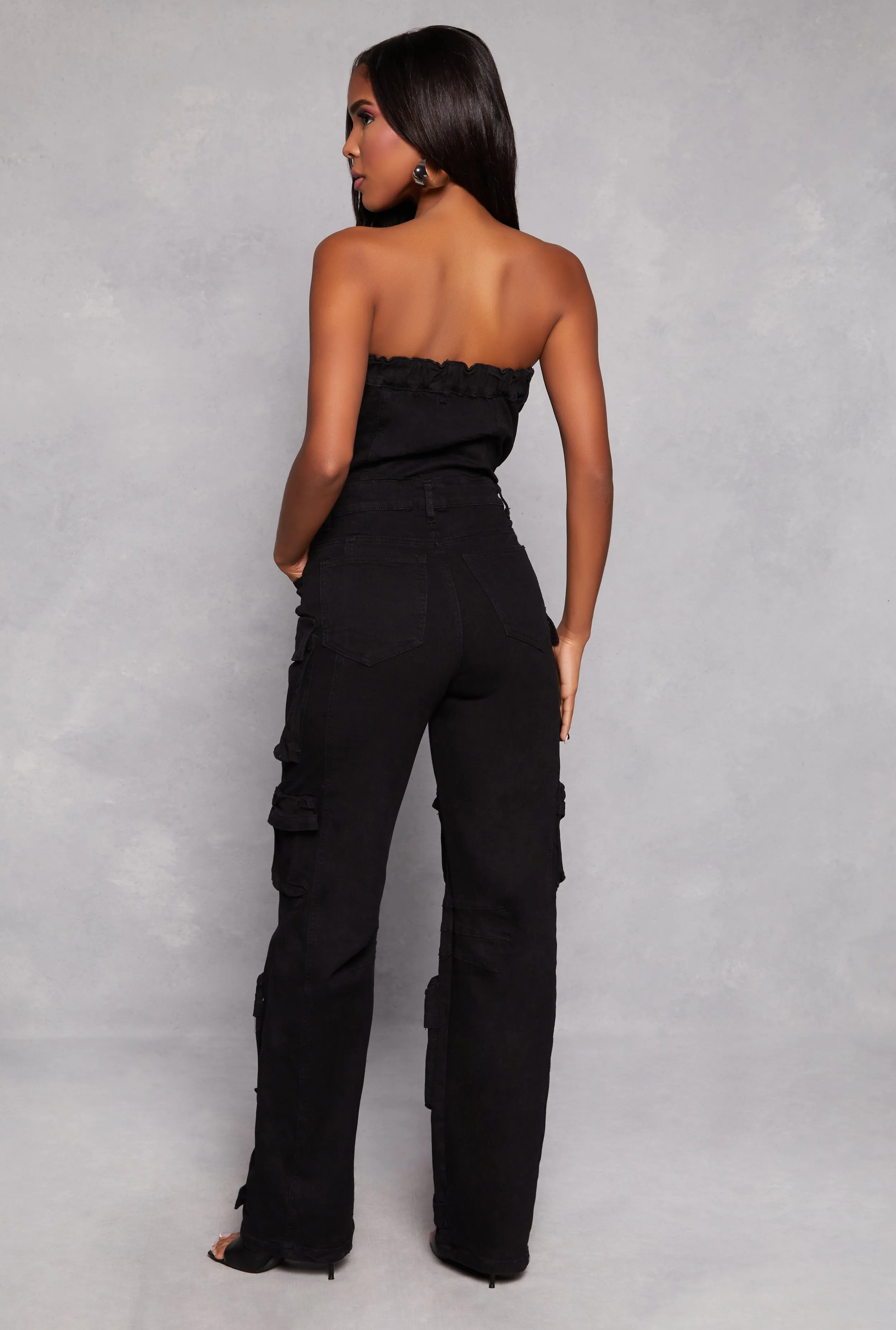 Daisy Denim Strapless Utility Jumpsuit sold by Rainbow product image thumbnail 3