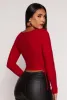 Side Tie Ruched Long Sleeve Top sold by Rainbow