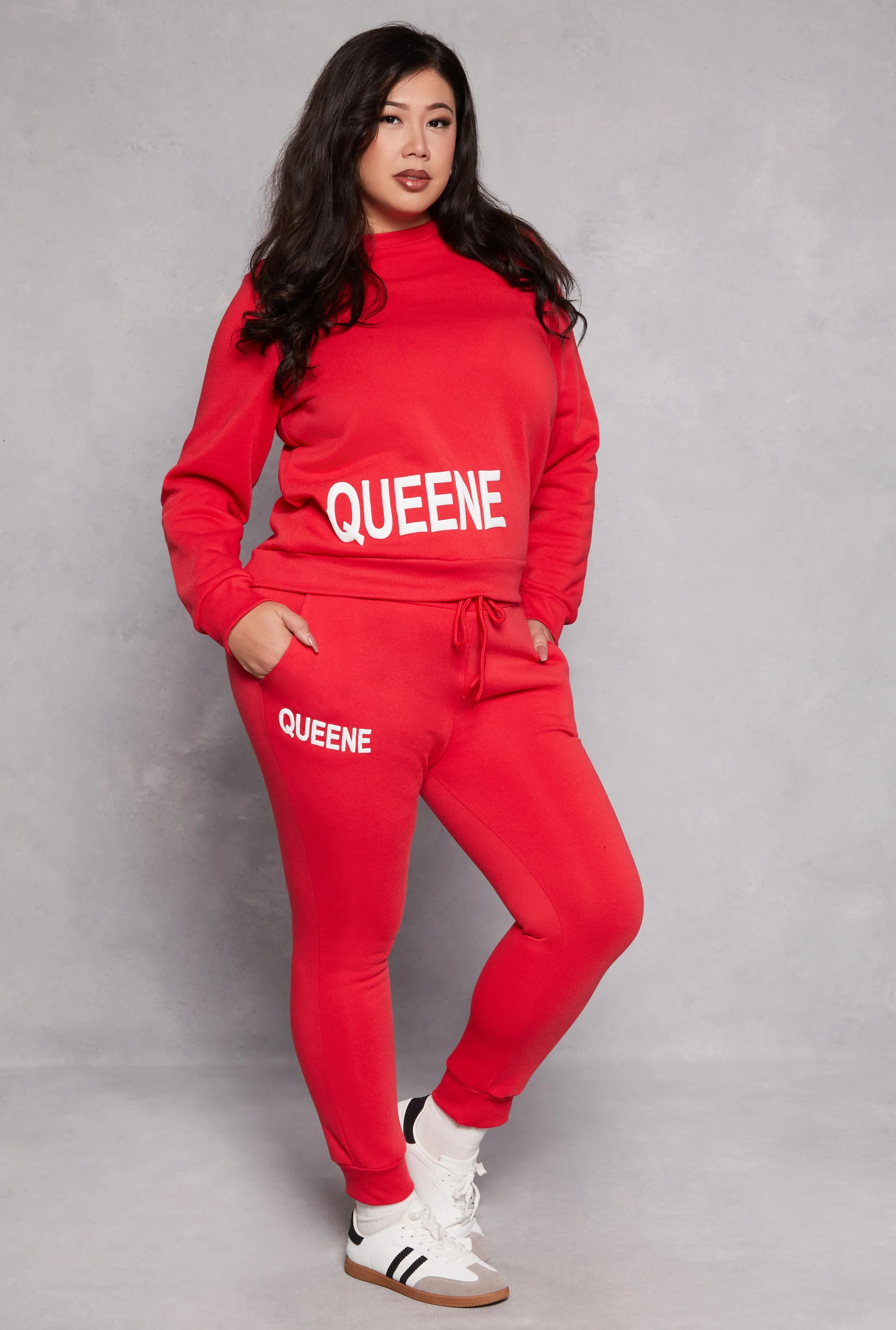 Plus Size Queene Joggers sold by Rainbow