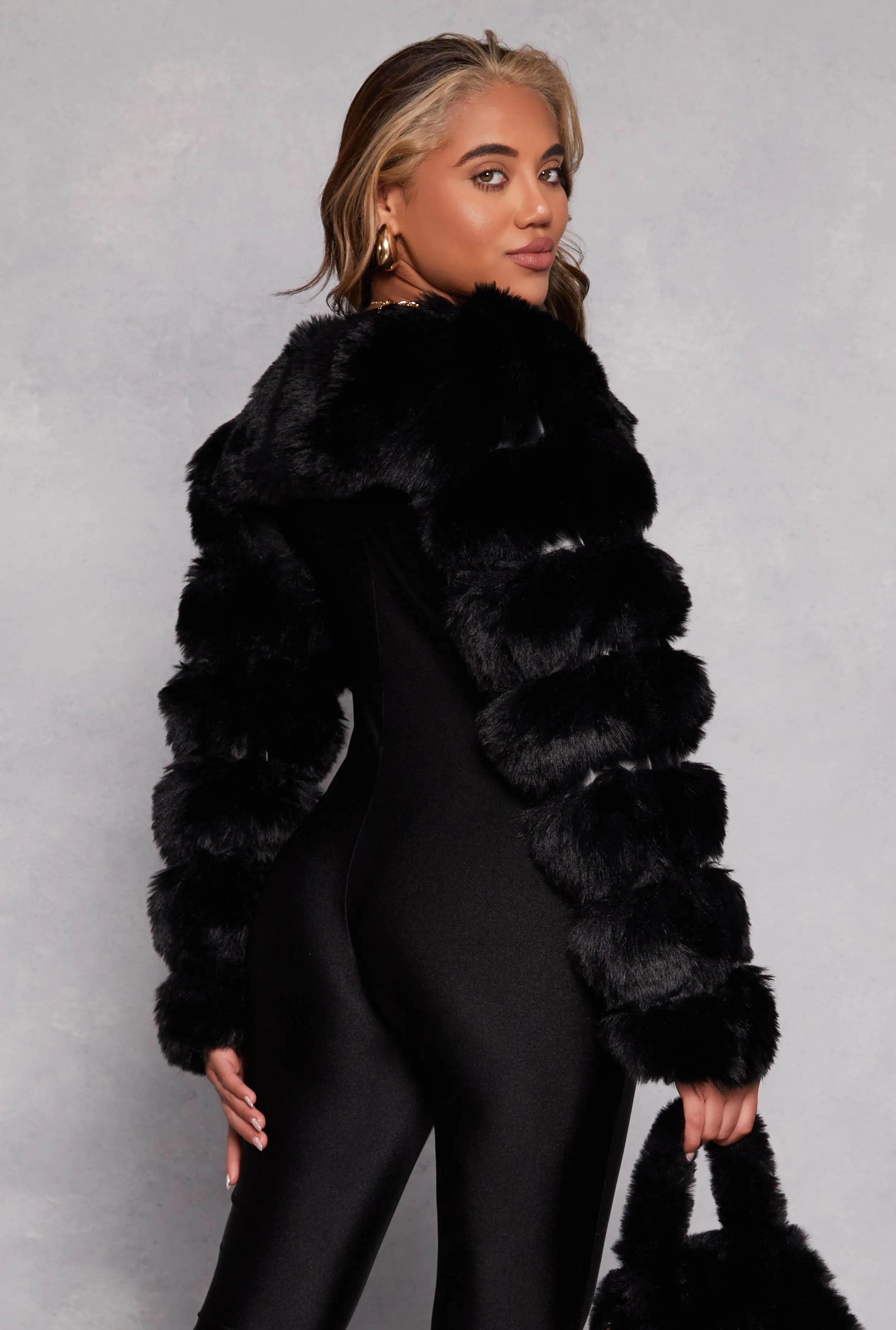 Faux Fur Pullover Bolero Jacket sold by Rainbow product image thumbnail 3