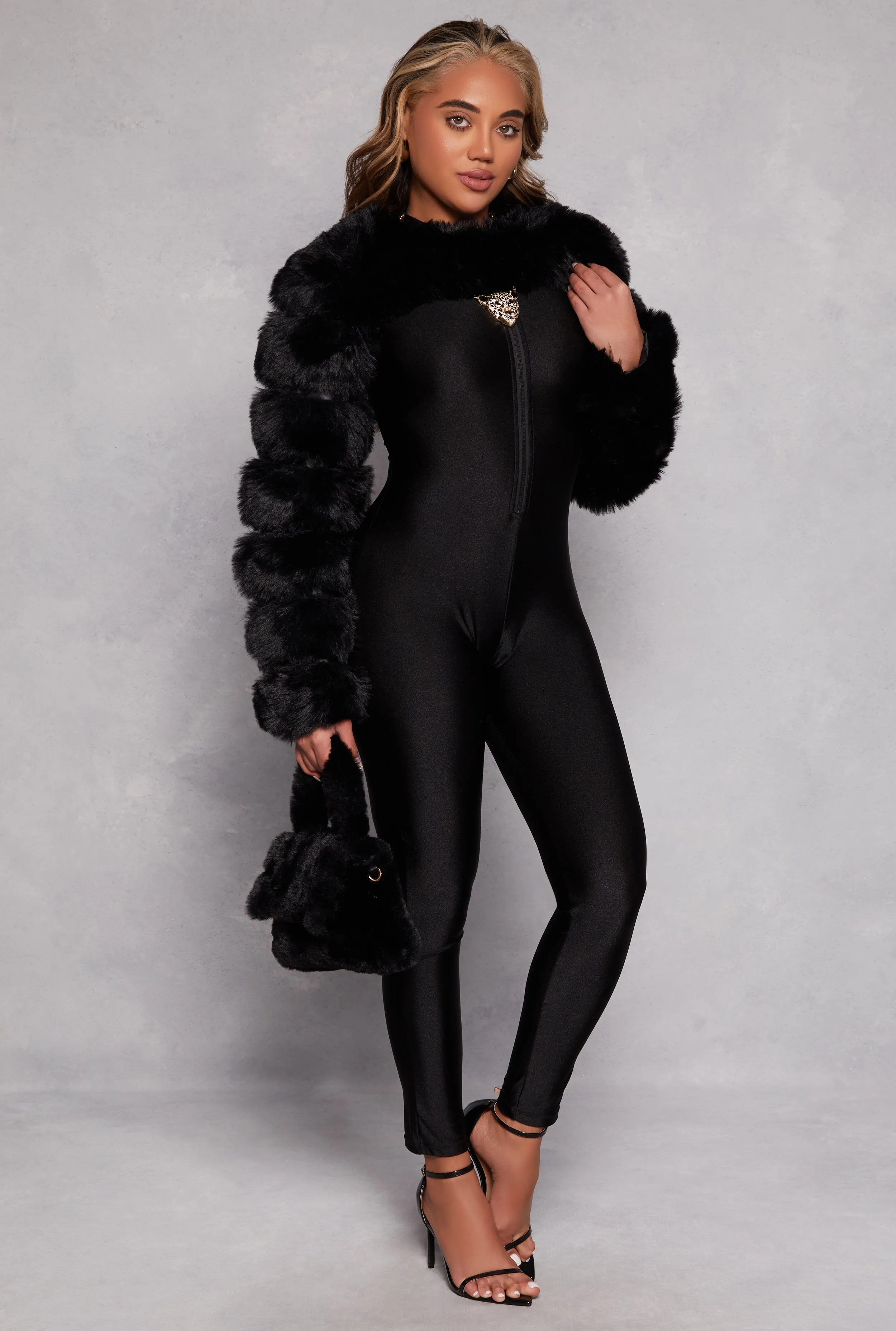 Faux Fur Pullover Bolero Jacket sold by Rainbow product image thumbnail 2