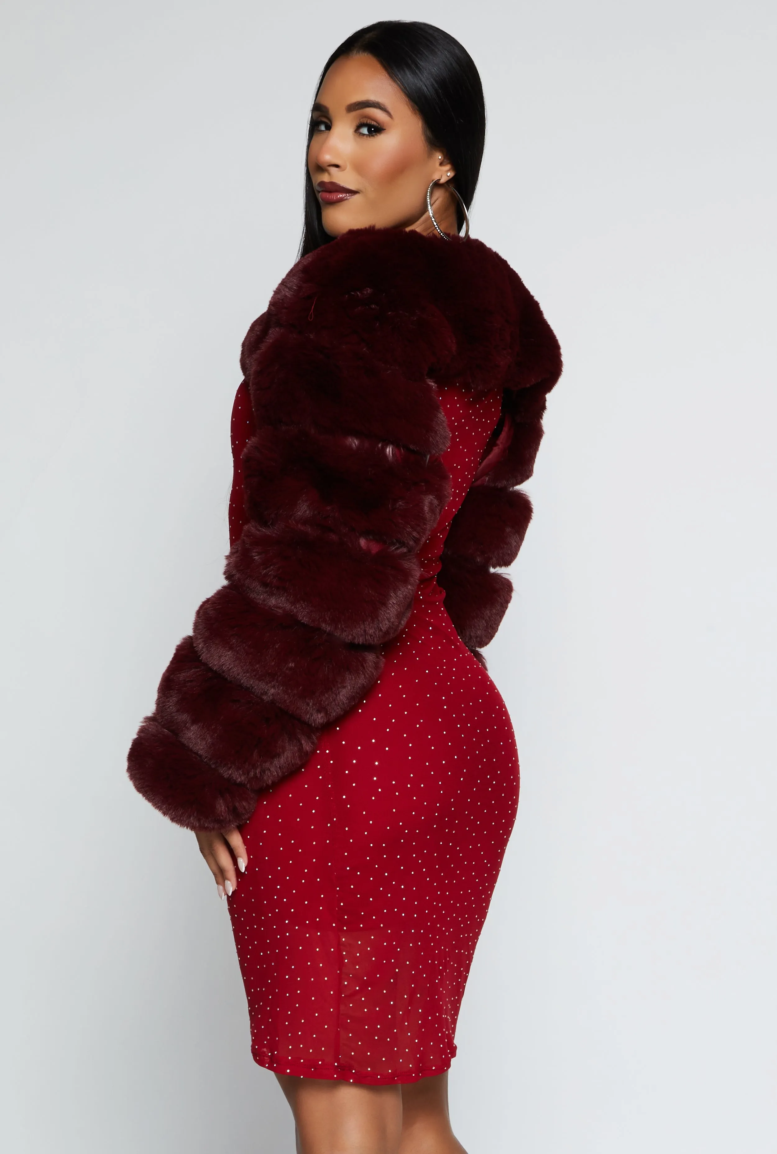 Faux Fur Pullover Bolero Jacket sold by Rainbow product image thumbnail 3