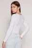 Ribbed Knit Scoop Neck Long Sleeve Bodysuit sold by Rainbow