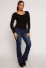 Side Tie Ruched Long Sleeve Top sold by Rainbow