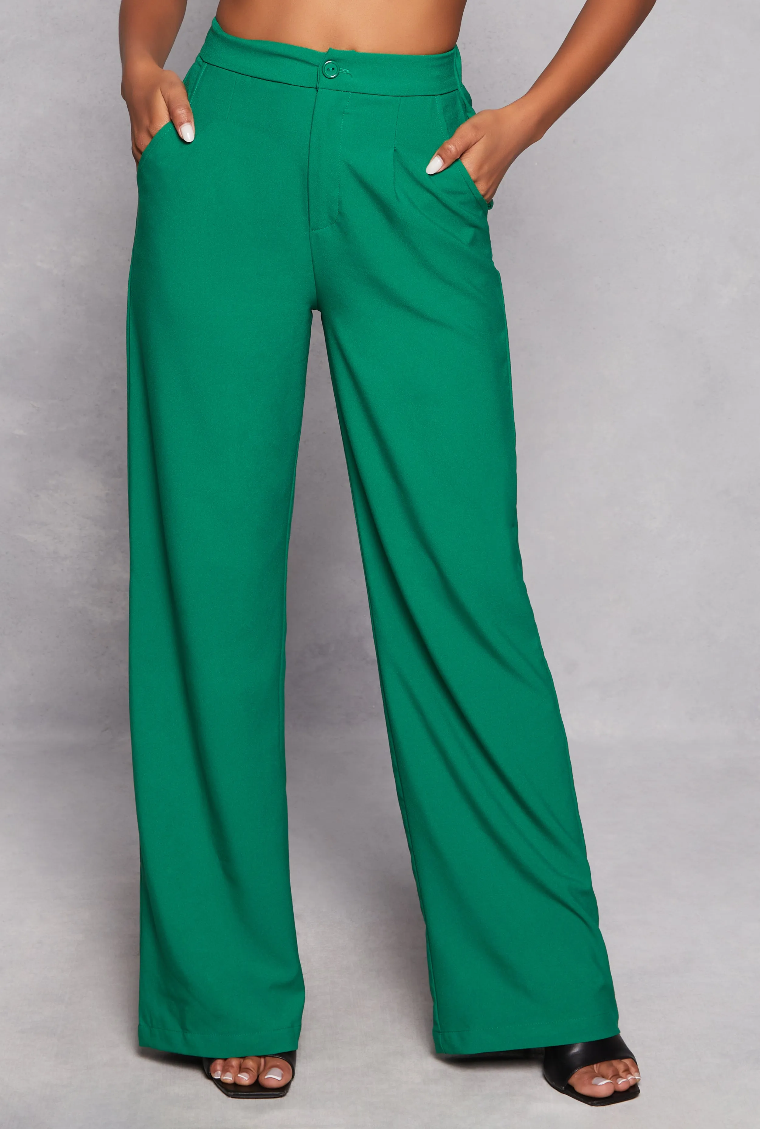 Crepe Knit Wide Leg Dress Pants sold by Rainbow product image thumbnail 2