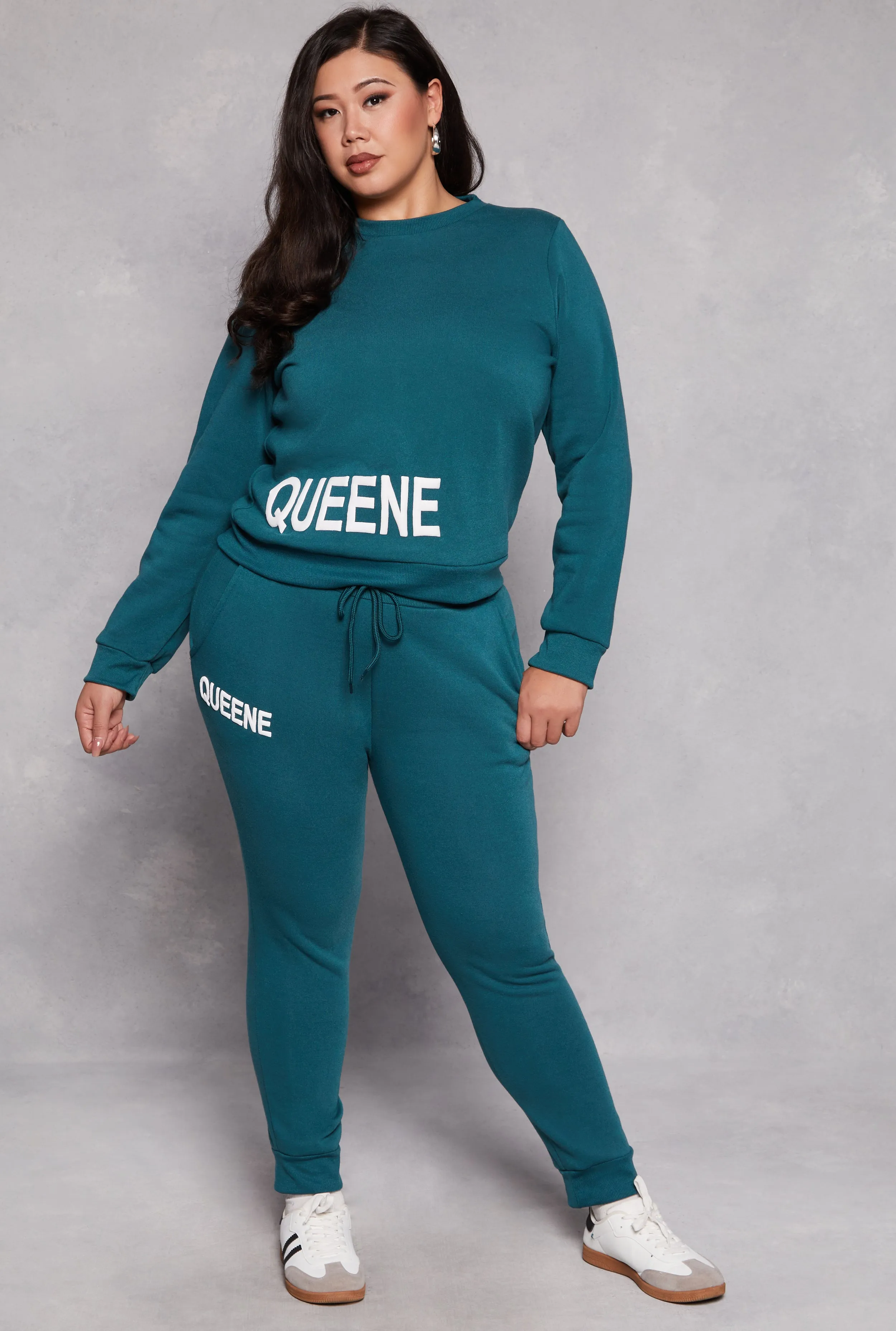Plus Size Queene Joggers sold by Rainbow