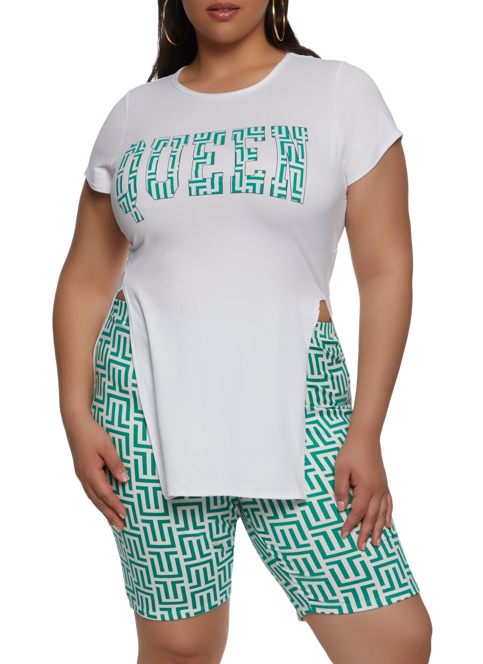 Plus Size Queen Graphic Tunic Tee sold by Rainbow product image thumbnail 2