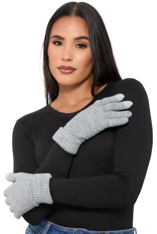 Textured Knit Texting Gloves sold by Rainbow