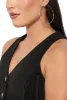 Textured Metallic Hoop Earrings Set of 9 sold by Rainbow