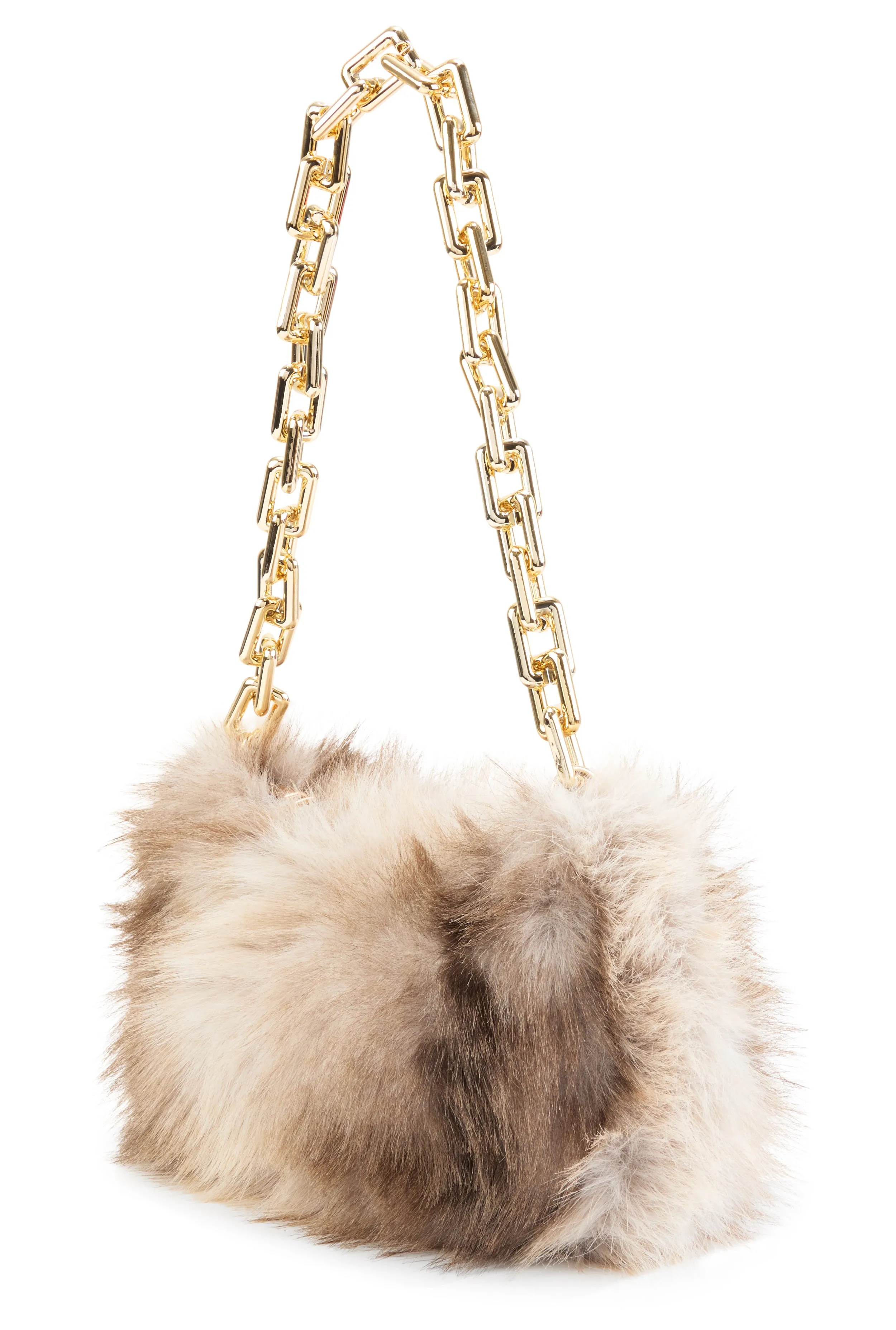 Chain Strap Faux Fur Purse sold by Rainbow product image thumbnail 3