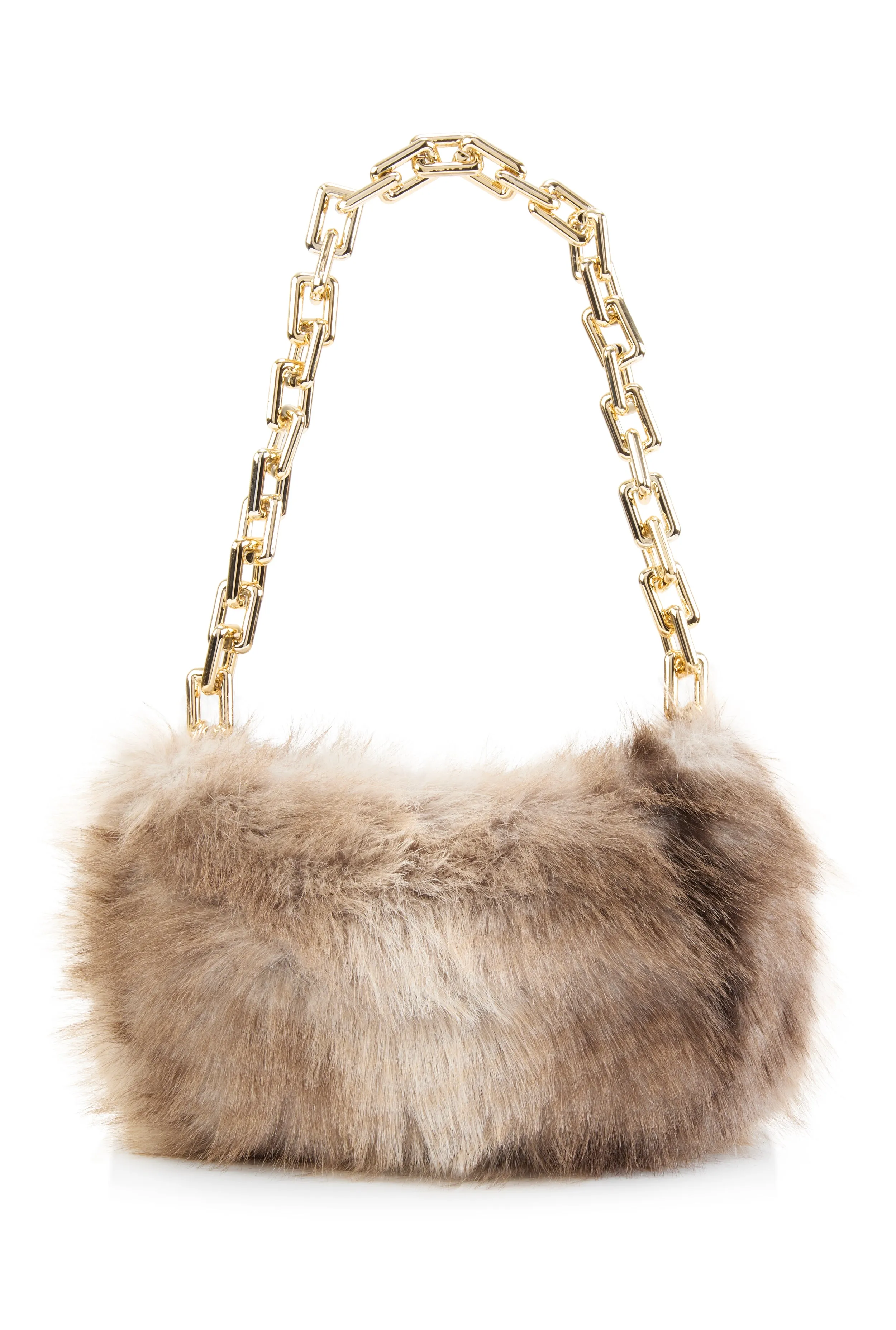 Chain Strap Faux Fur Purse sold by Rainbow product image thumbnail 2