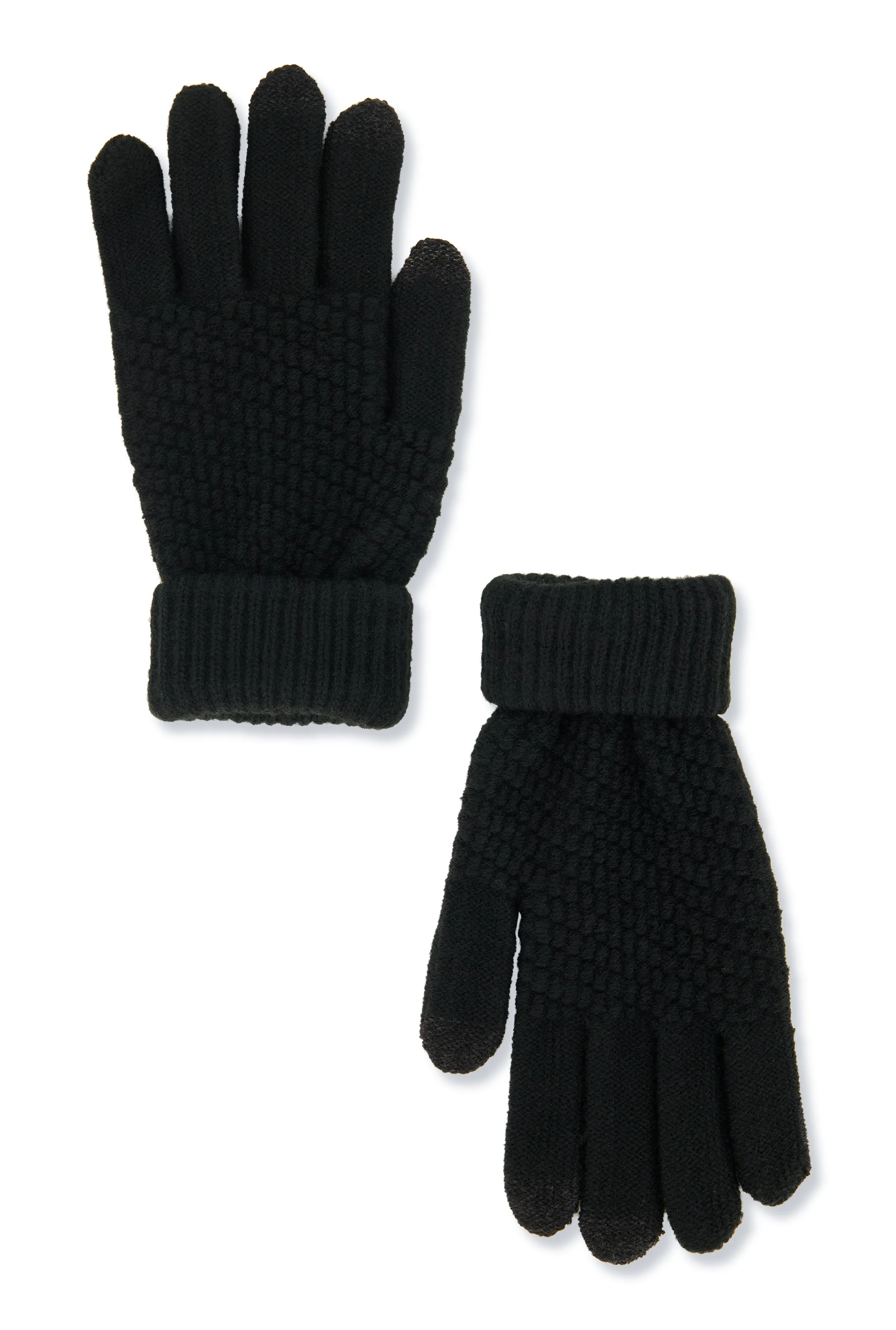 Textured Knit Texting Gloves sold by Rainbow product image thumbnail 2