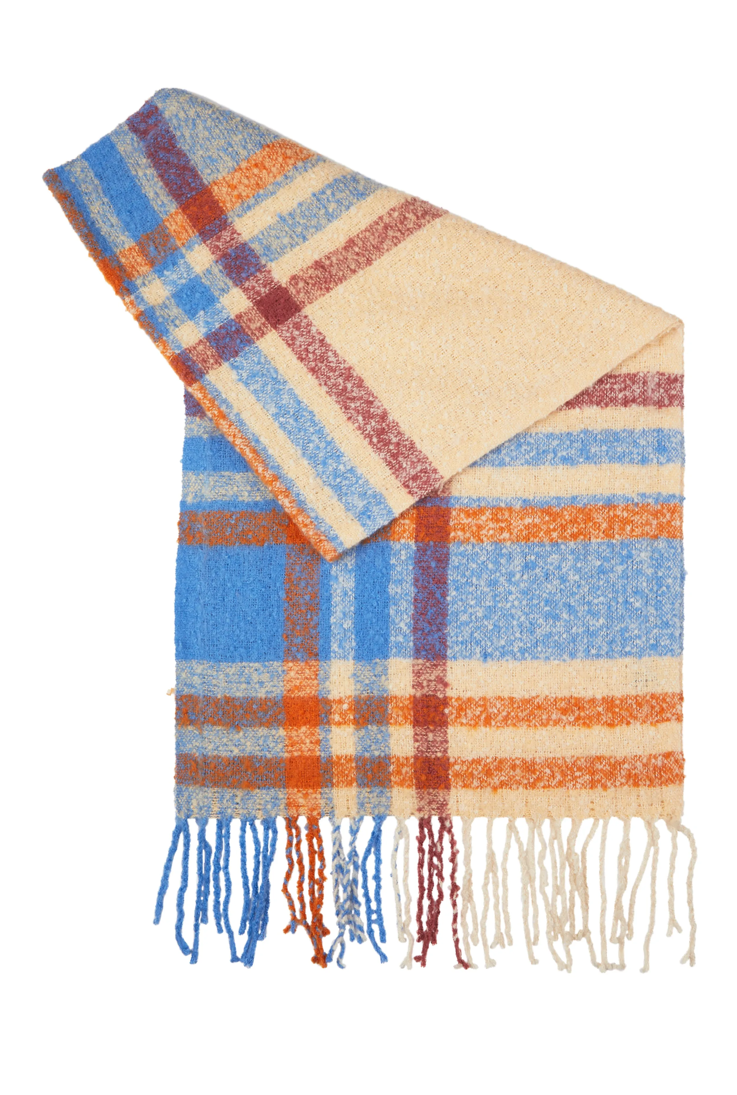 Boucle Plaid Scarf sold by Rainbow product image thumbnail 3