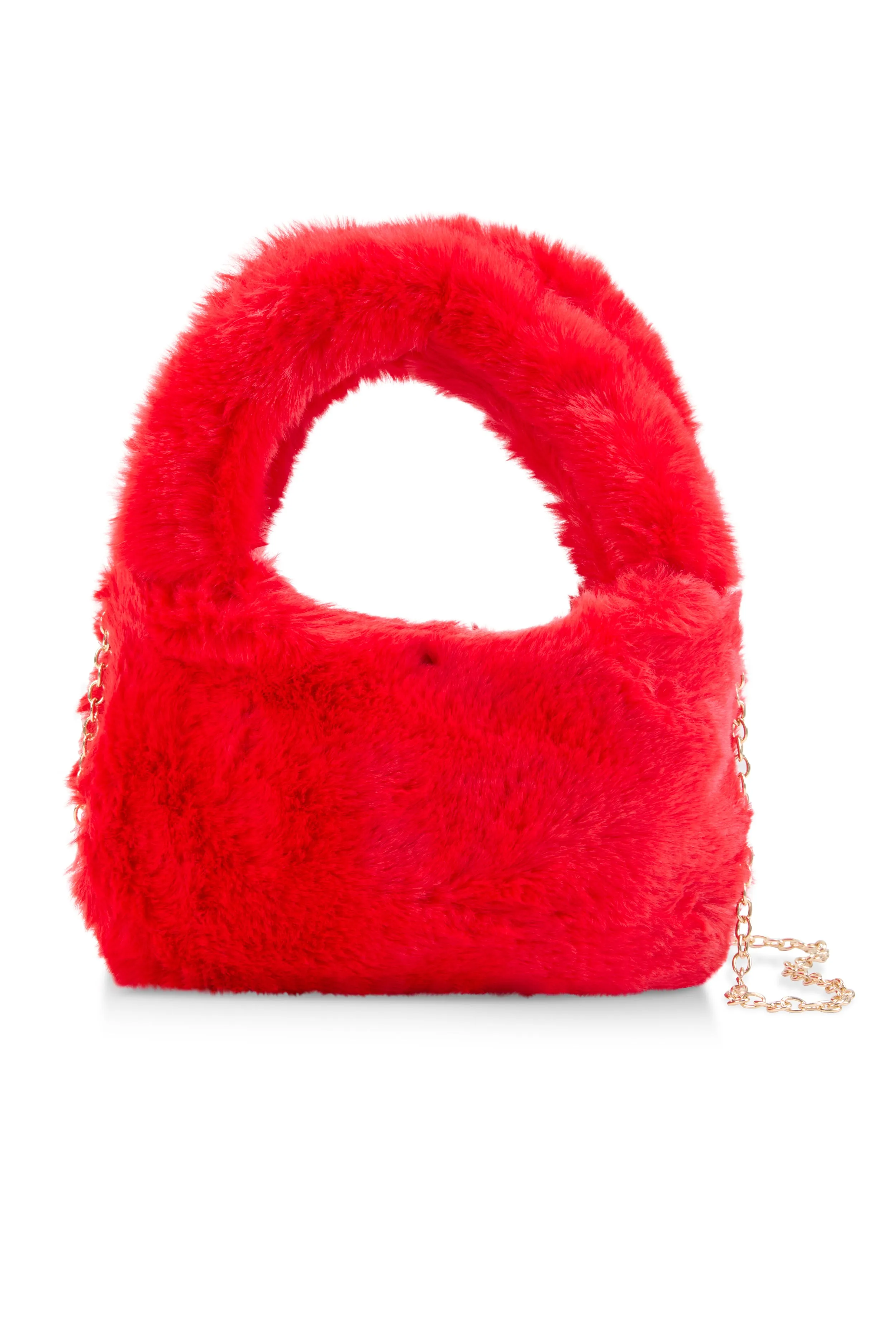 Faux Fur Mini Clutch Crossbody Bag sold by Rainbow product image thumbnail 3