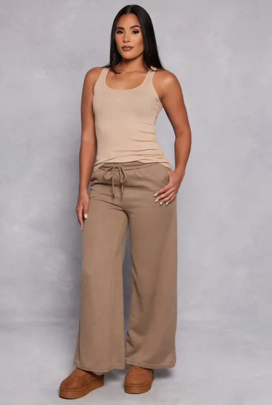 High Waist Wide Leg Sweatpants sold by Rainbow