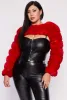 Plus Size Faux Fur Pullover Bolero Jacket sold by Rainbow
