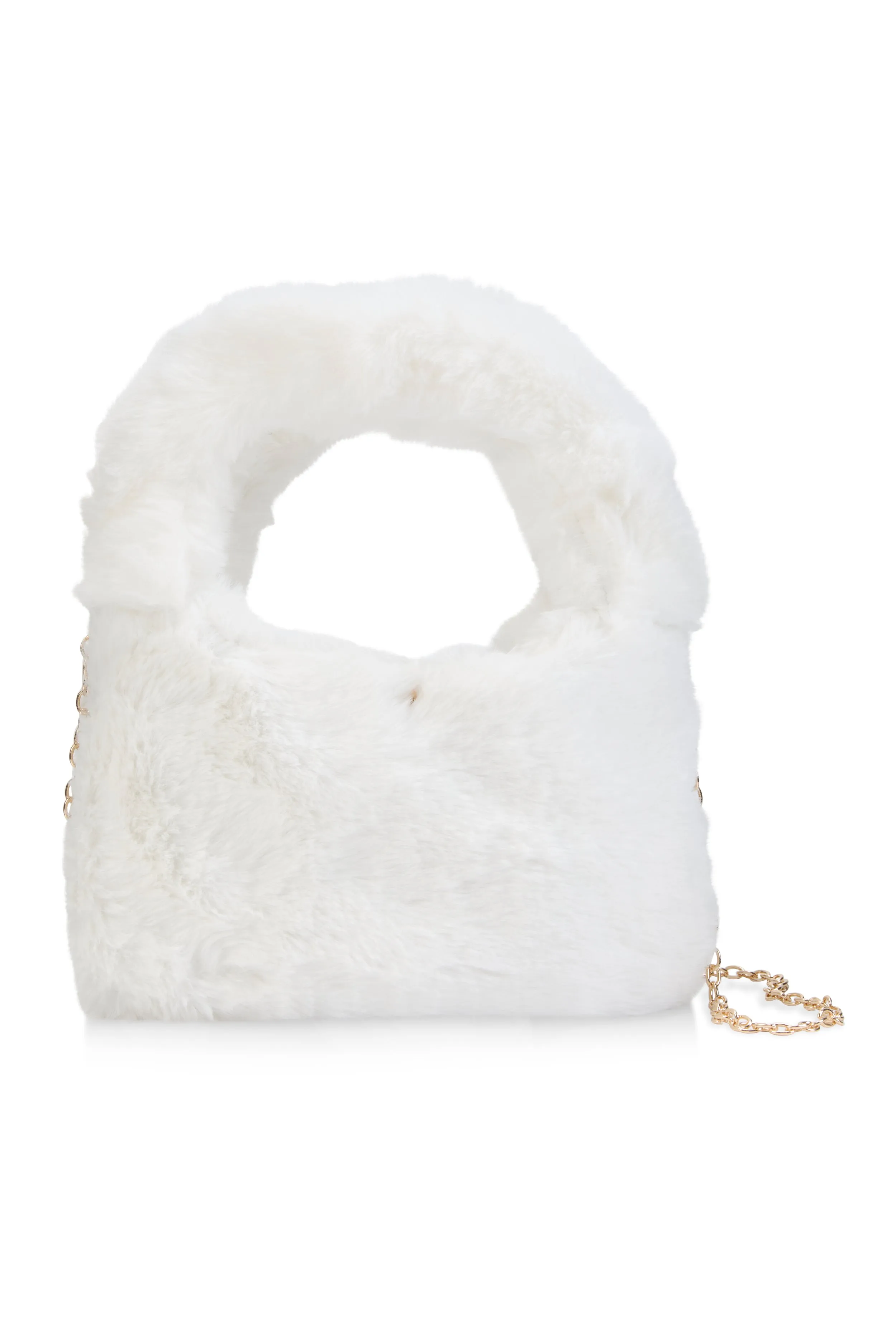 Faux Fur Mini Clutch Crossbody Bag sold by Rainbow product image thumbnail 3