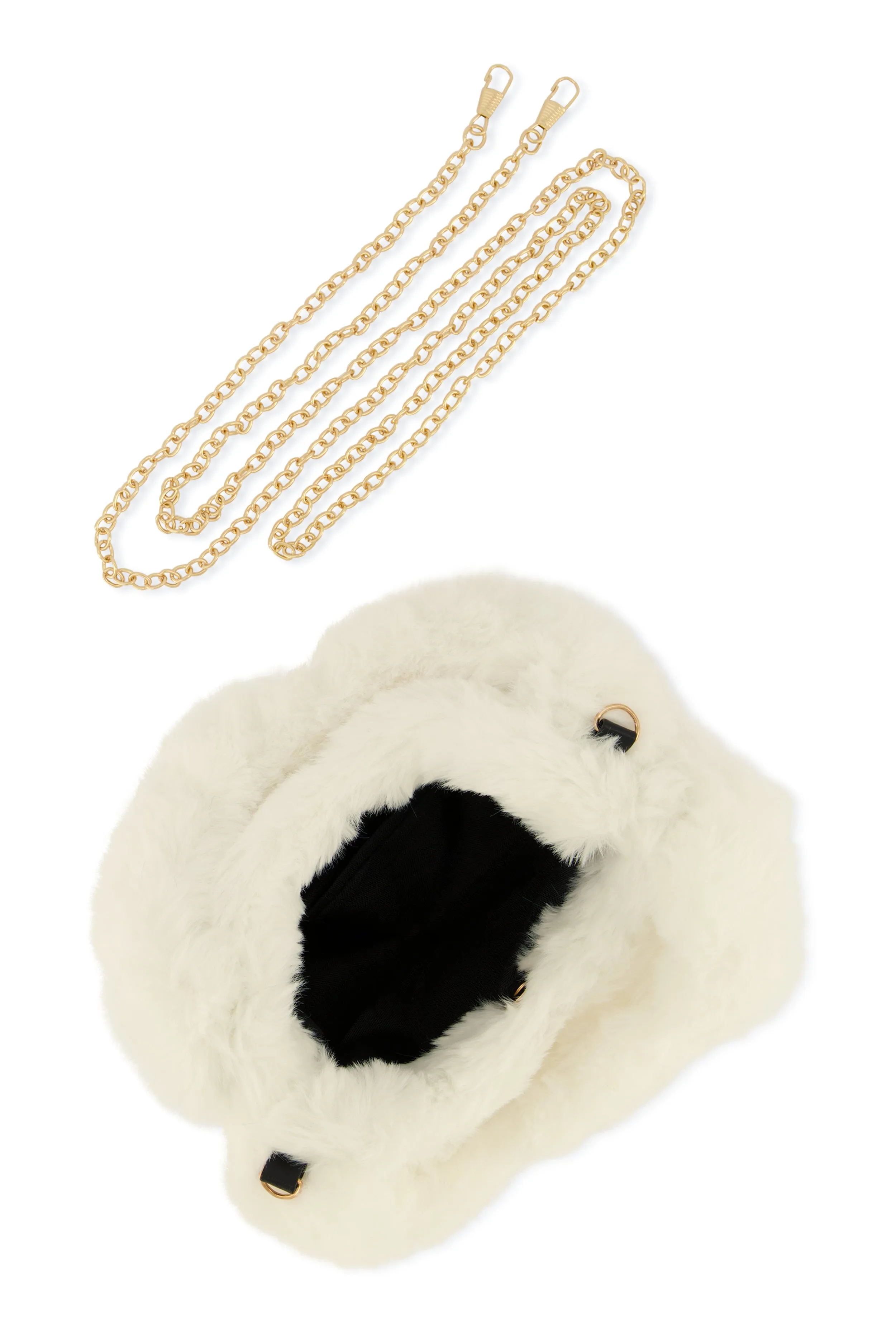 Faux Fur Mini Clutch Crossbody Bag sold by Rainbow product image thumbnail 5