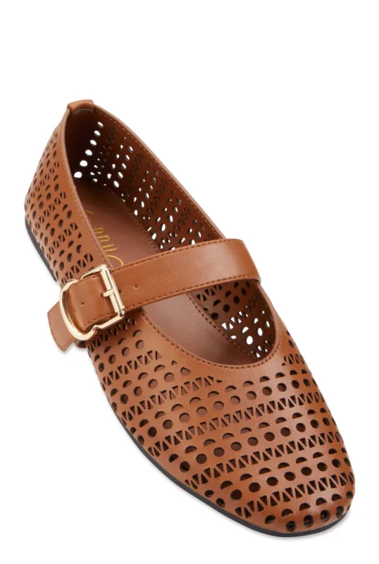Cut Out Mary Jane Flats sold by Rainbow
