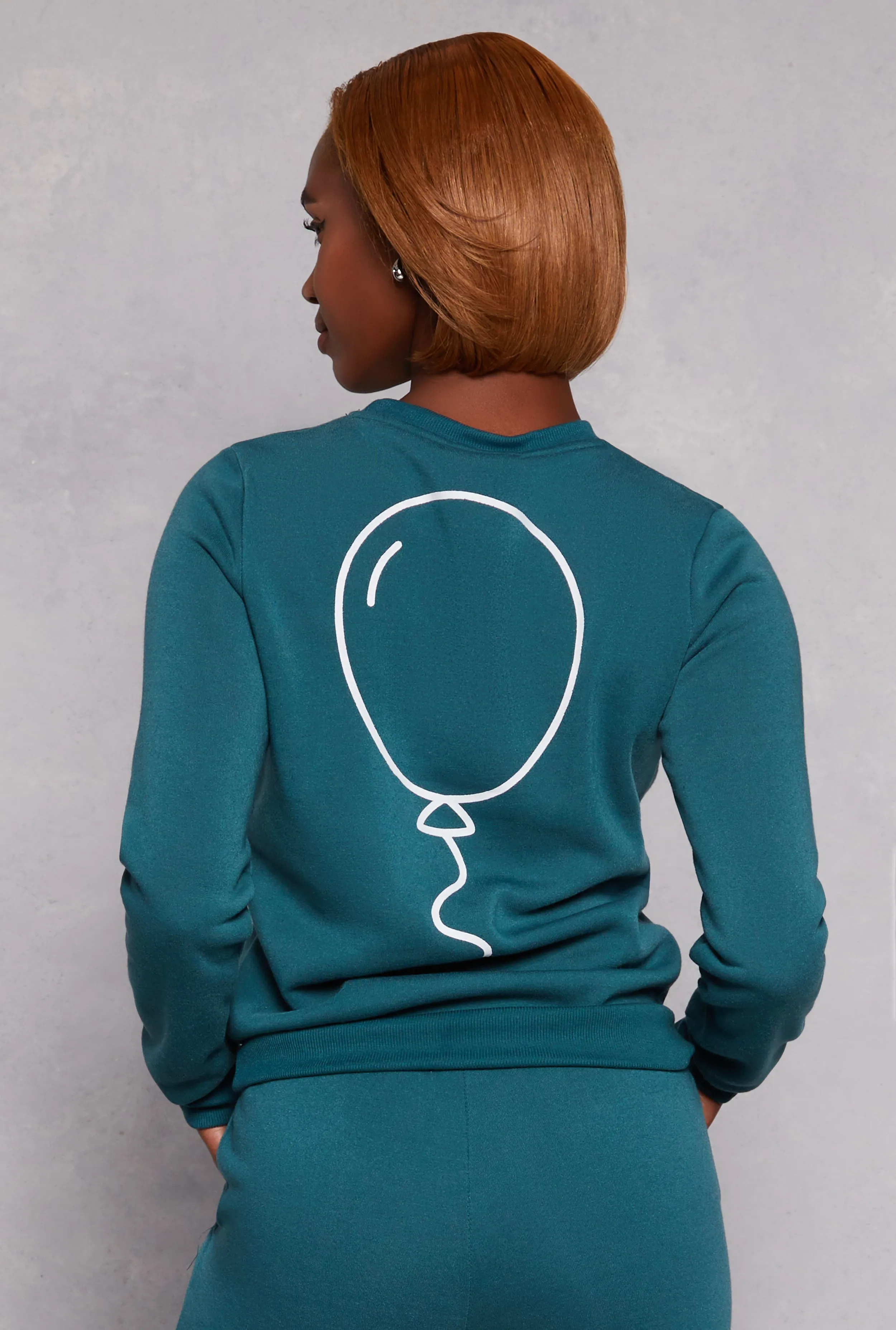 Queene Puff Print Fleece Lined Sweatshirt sold by Rainbow product image thumbnail 2