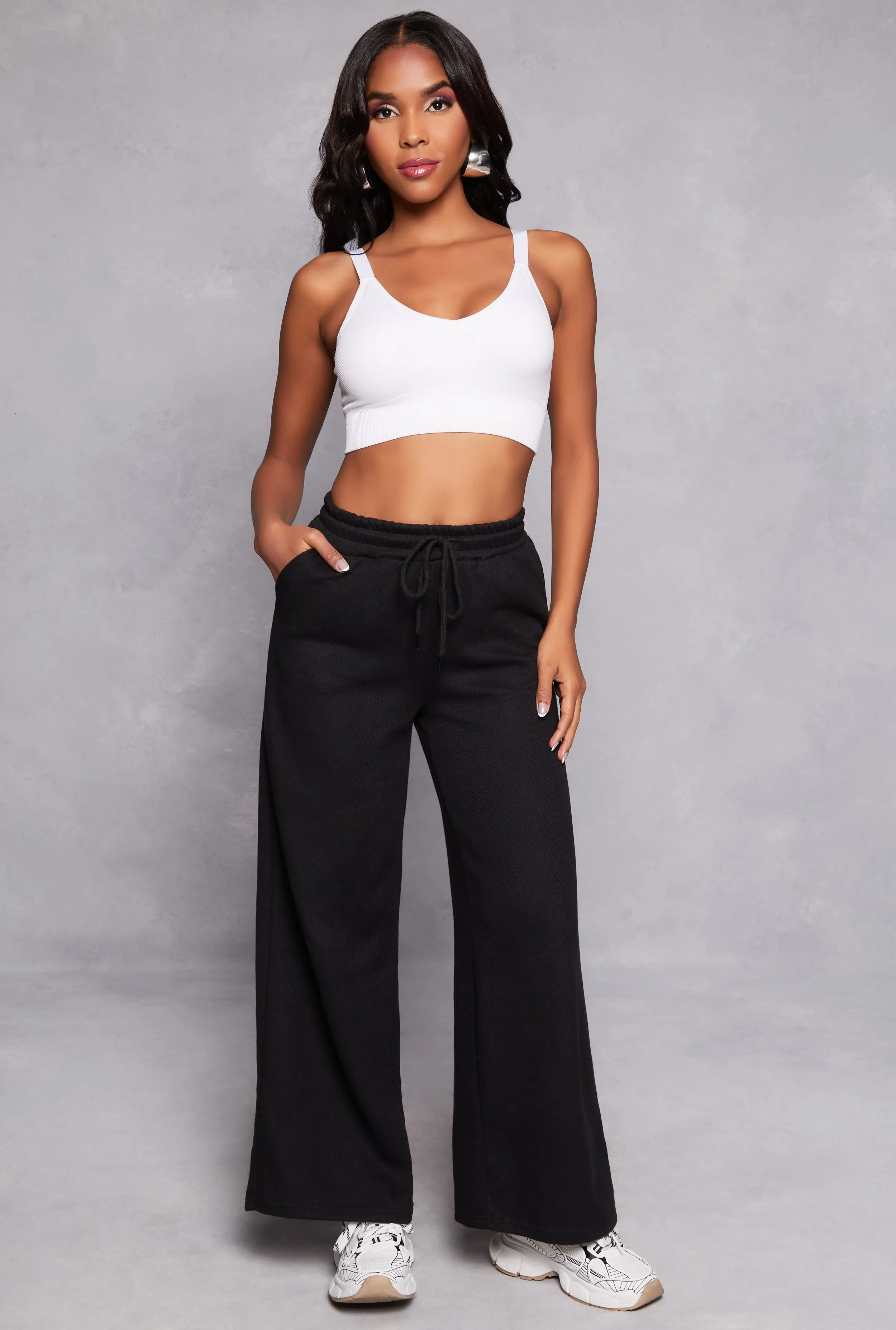 High Waist Wide Leg Sweatpants sold by Rainbow