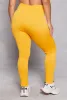 Plus Size Drawstring Detail High Waist Leggings sold by Rainbow