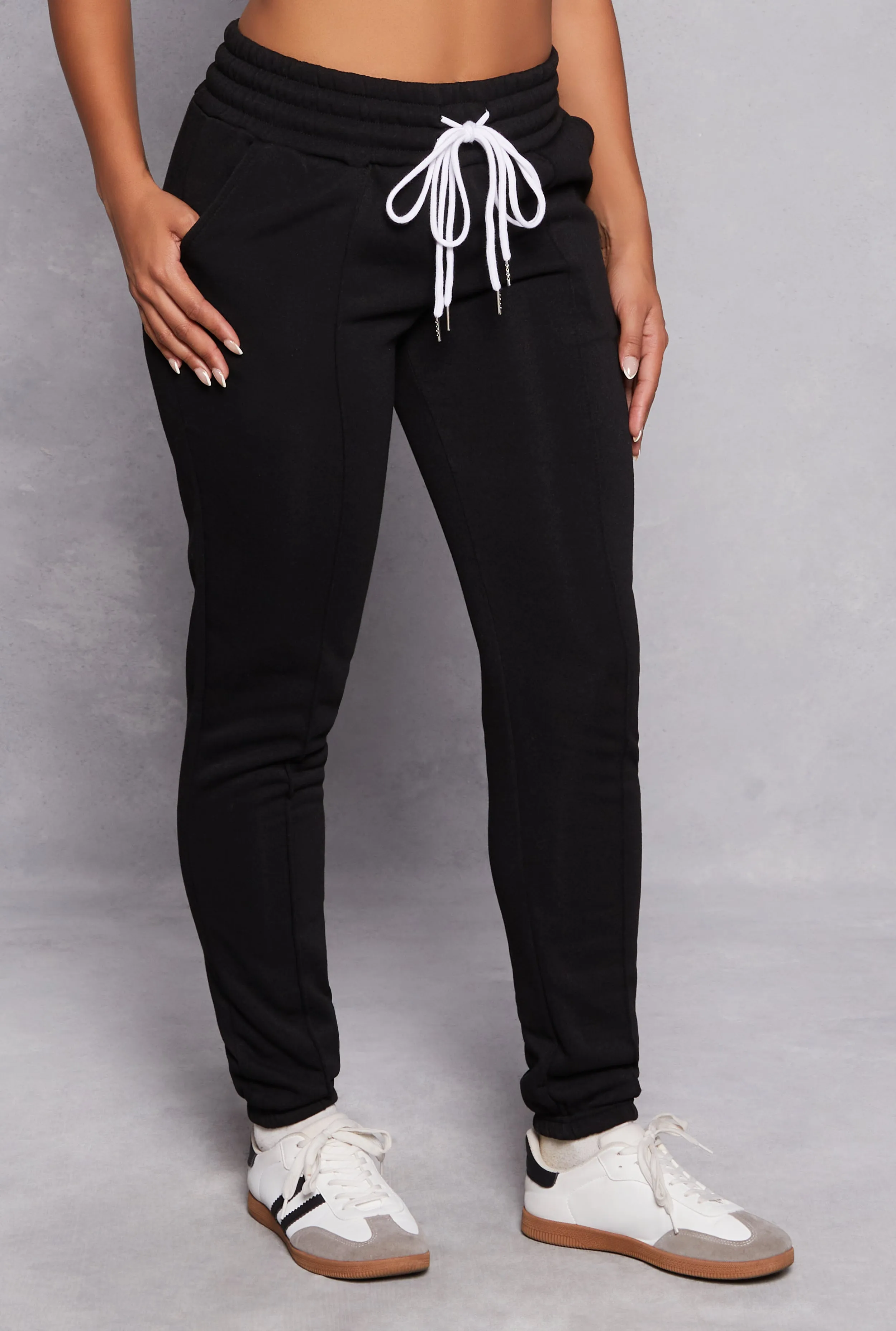 Double Drawstring Waist Pintuck Sweatpants sold by Rainbow product image thumbnail 2