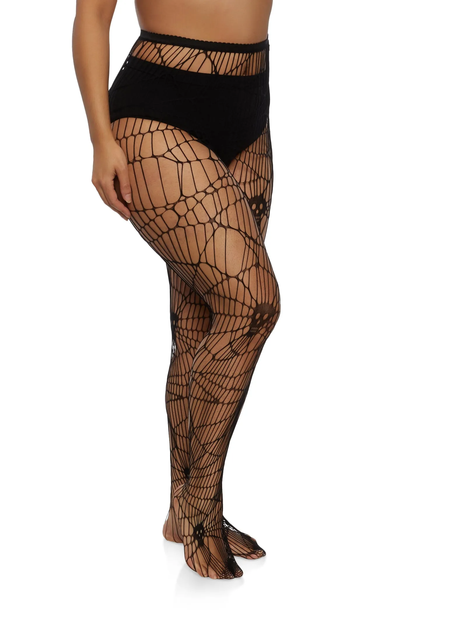 Plus Size High Waist Fishnet Tights sold by Rainbow product image thumbnail 2