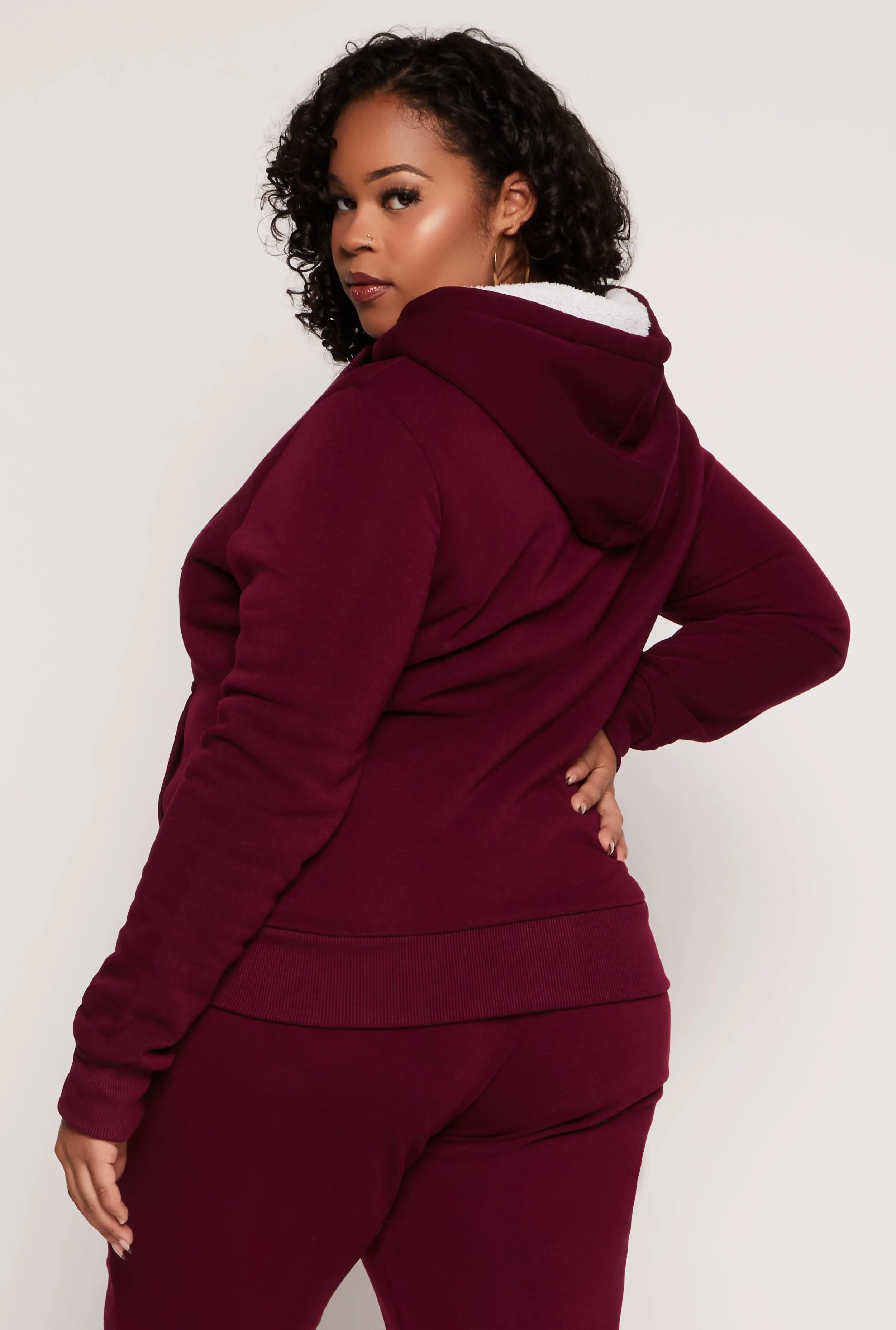 Plus Size Love Yourself Zip Front Hoodie sold by Rainbow product image thumbnail 3