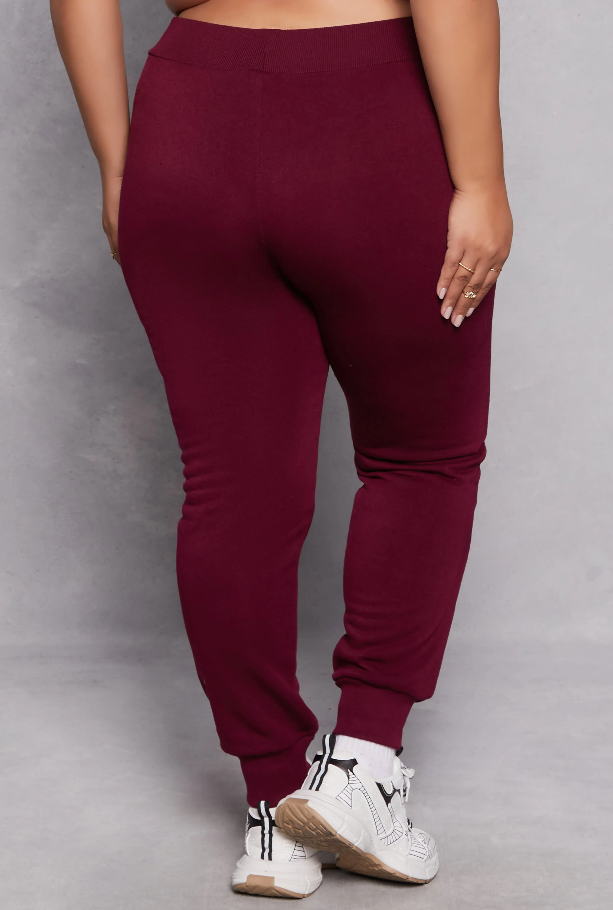 Plus Size Varsity Stripe Detail Joggers sold by Rainbow product image thumbnail 3