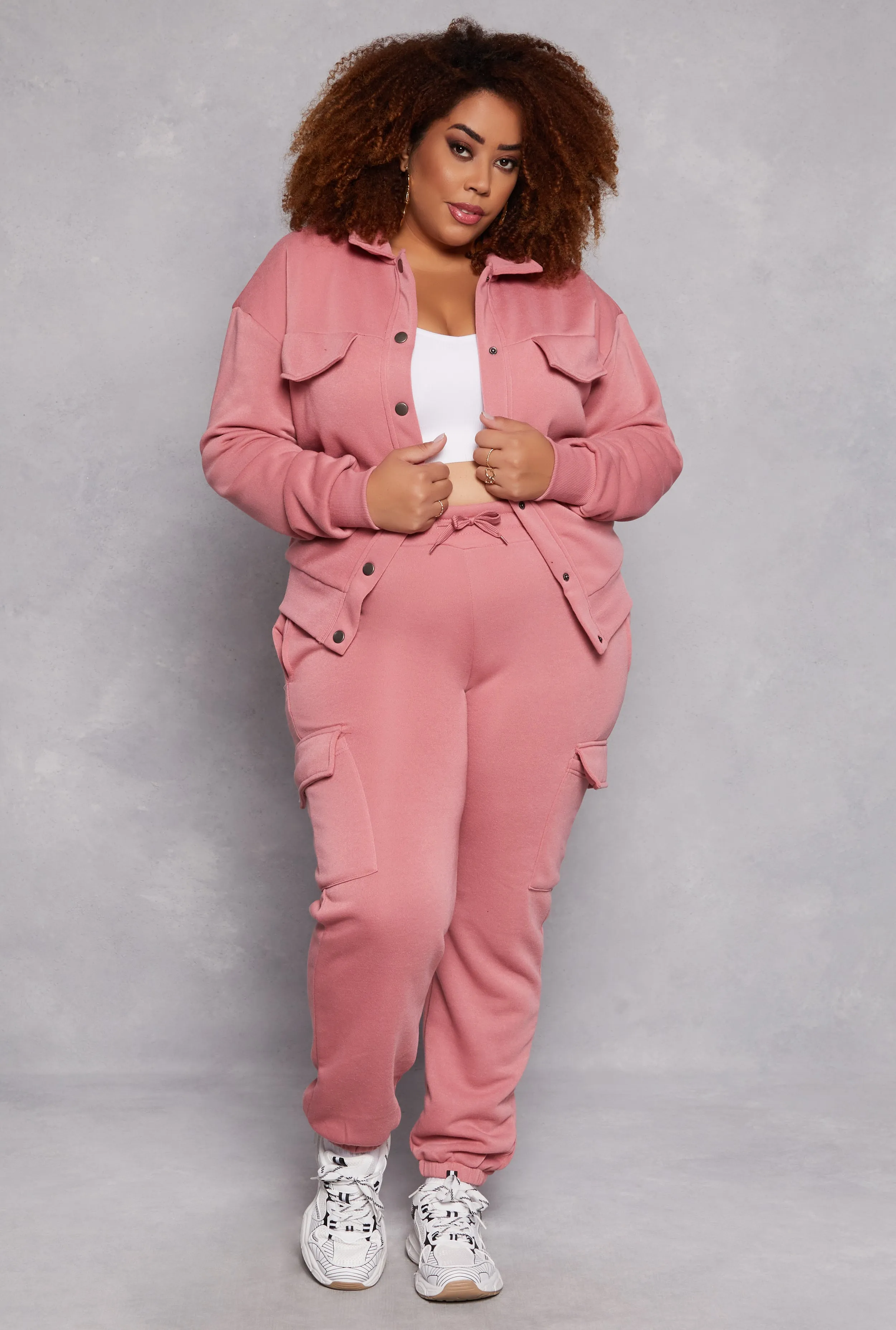 Plus Size Cargo Sweatpants sold by Rainbow