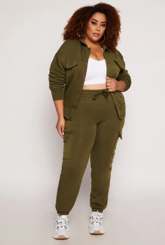 Plus Size Cargo Sweatpants sold by Rainbow