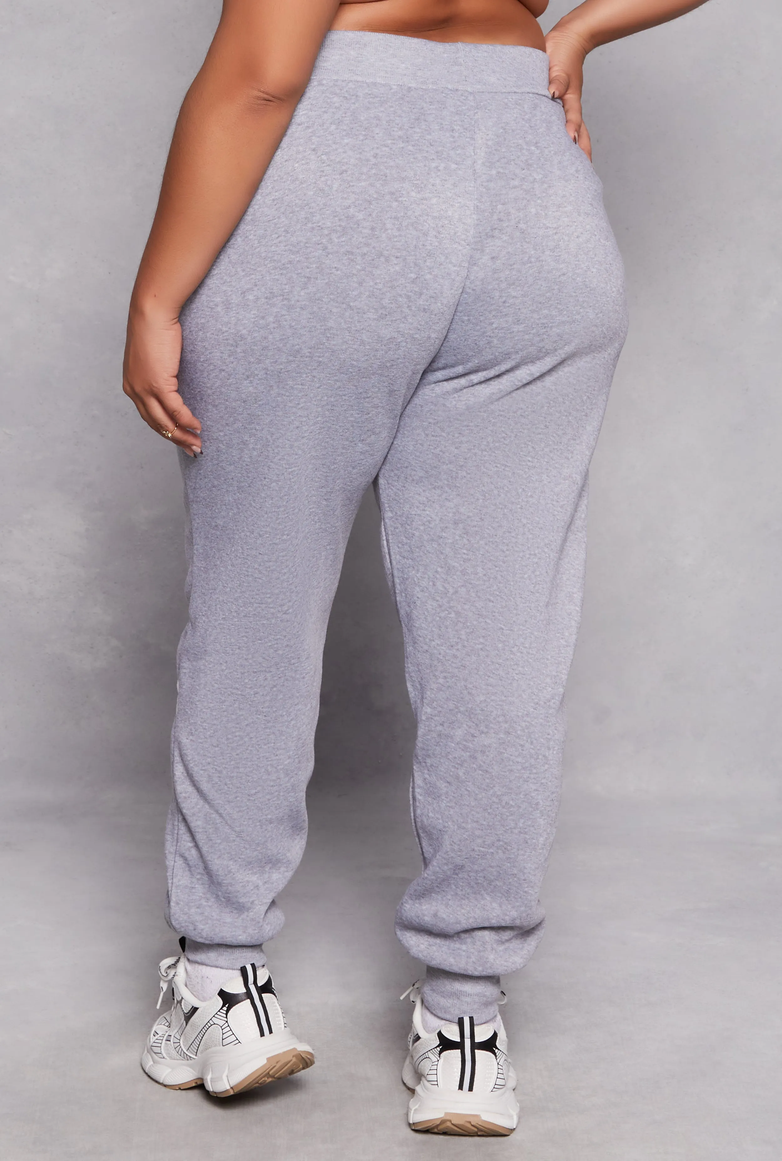 Plus Size Varsity Stripe Detail Joggers sold by Rainbow product image thumbnail 3