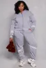 Plus Size Varsity Stripe Detail Joggers sold by Rainbow