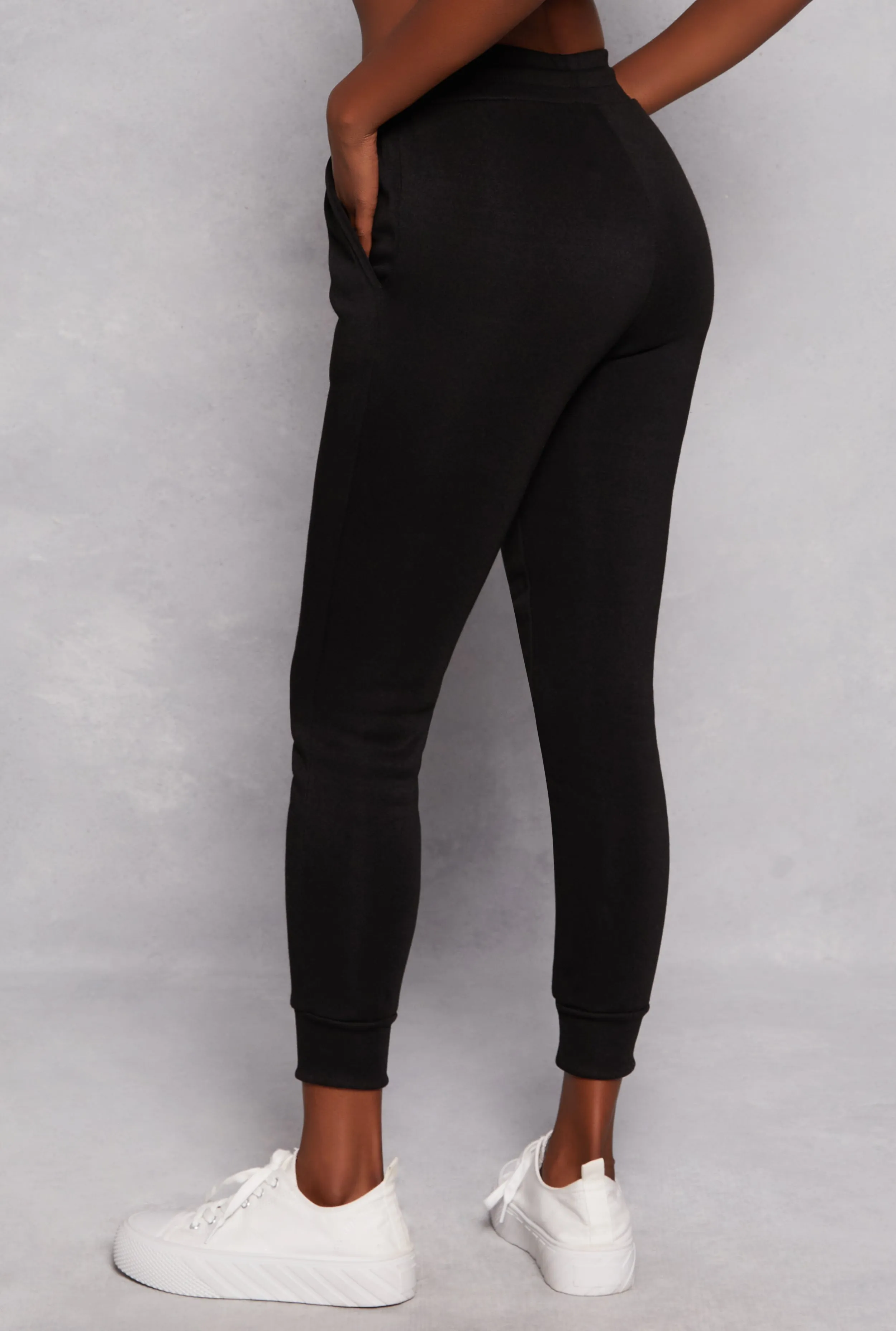 Queene Graphic Fleece Drawstring Joggers sold by Rainbow product image thumbnail 3