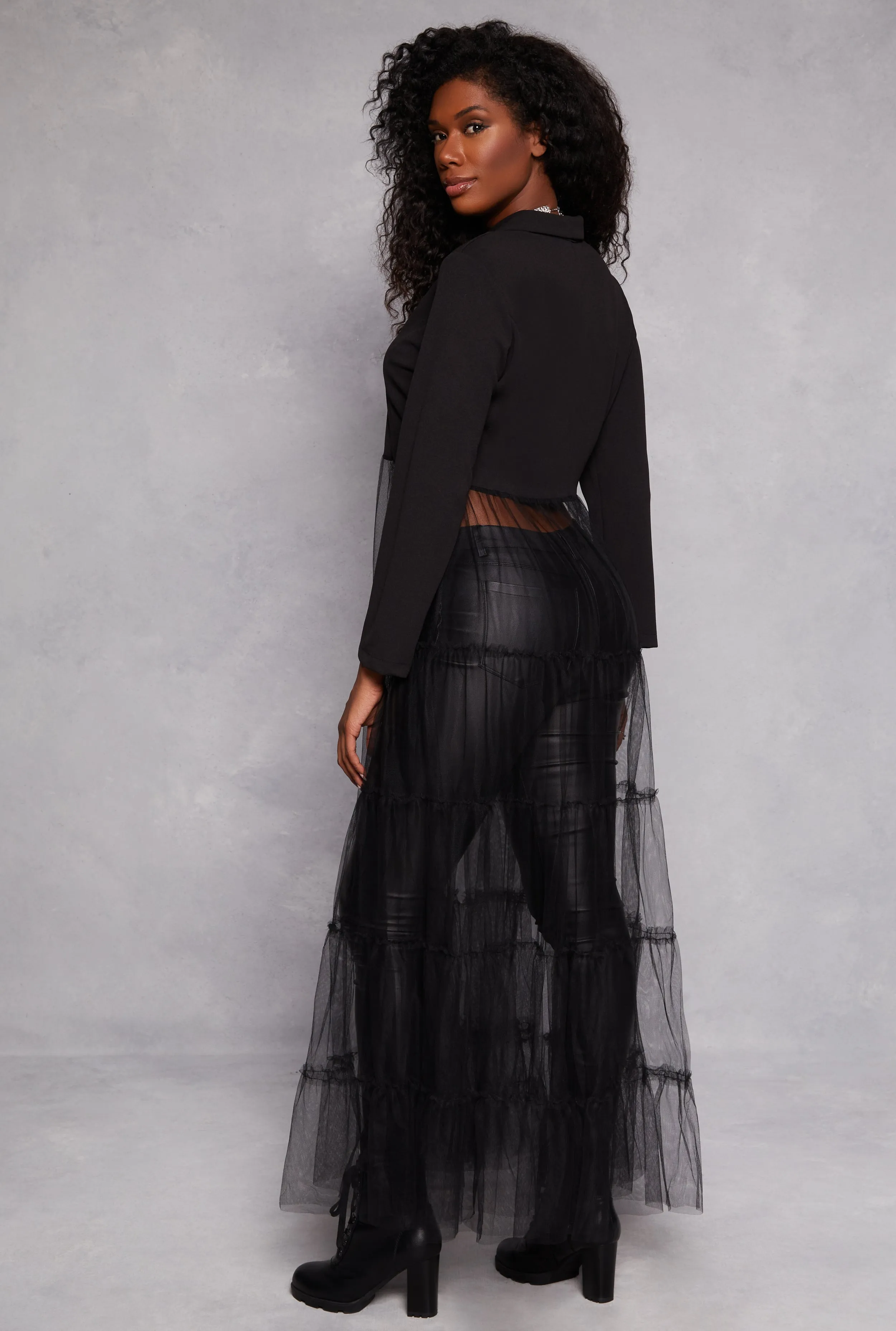 Tiered Tulle Hem Blazer sold by Rainbow product image thumbnail 3