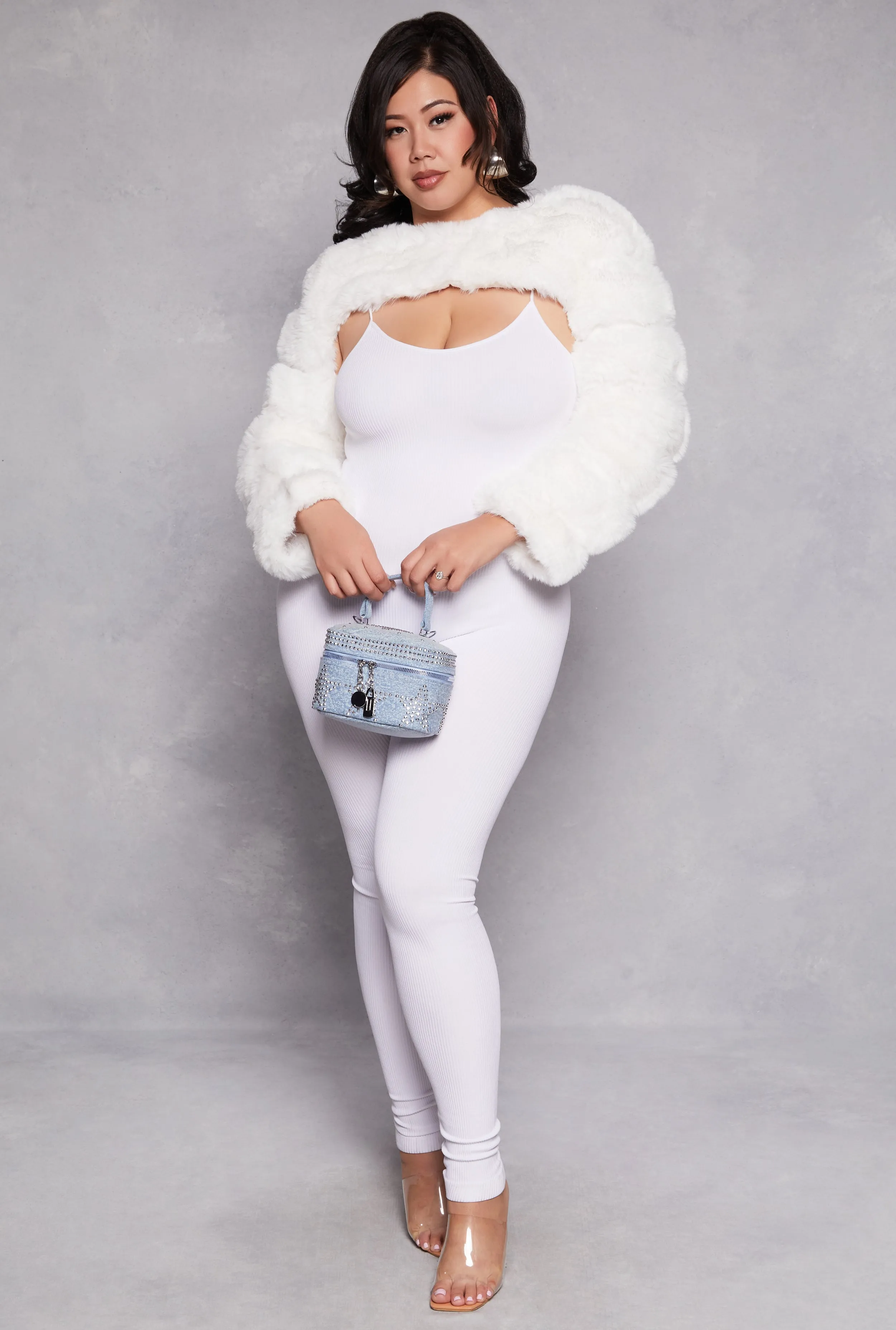 Plus Size Faux Fur Pullover Bolero Jacket sold by Rainbow product image thumbnail 2